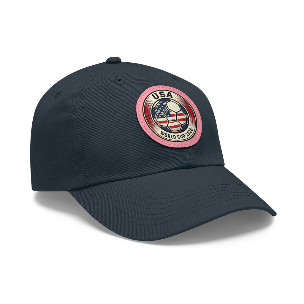 USA World Cup 2026 Leather Patch Dad Hat