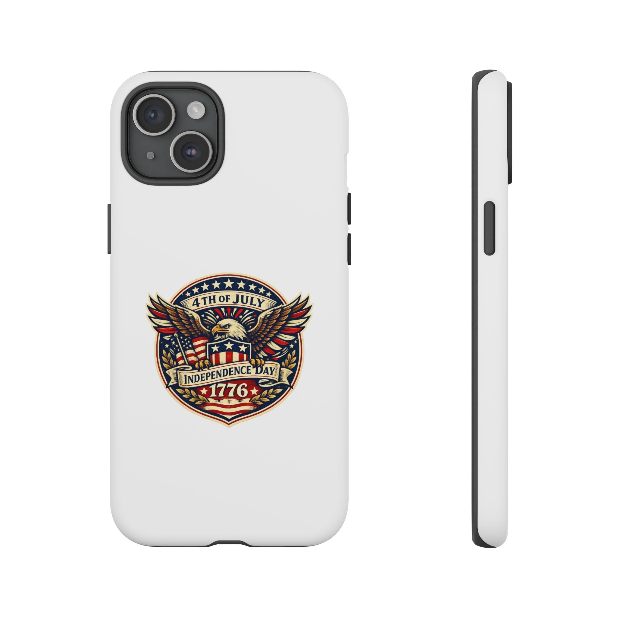 Independence Day 1776 Patriotic Phone Case — 4th of July Eagle Shield Design
