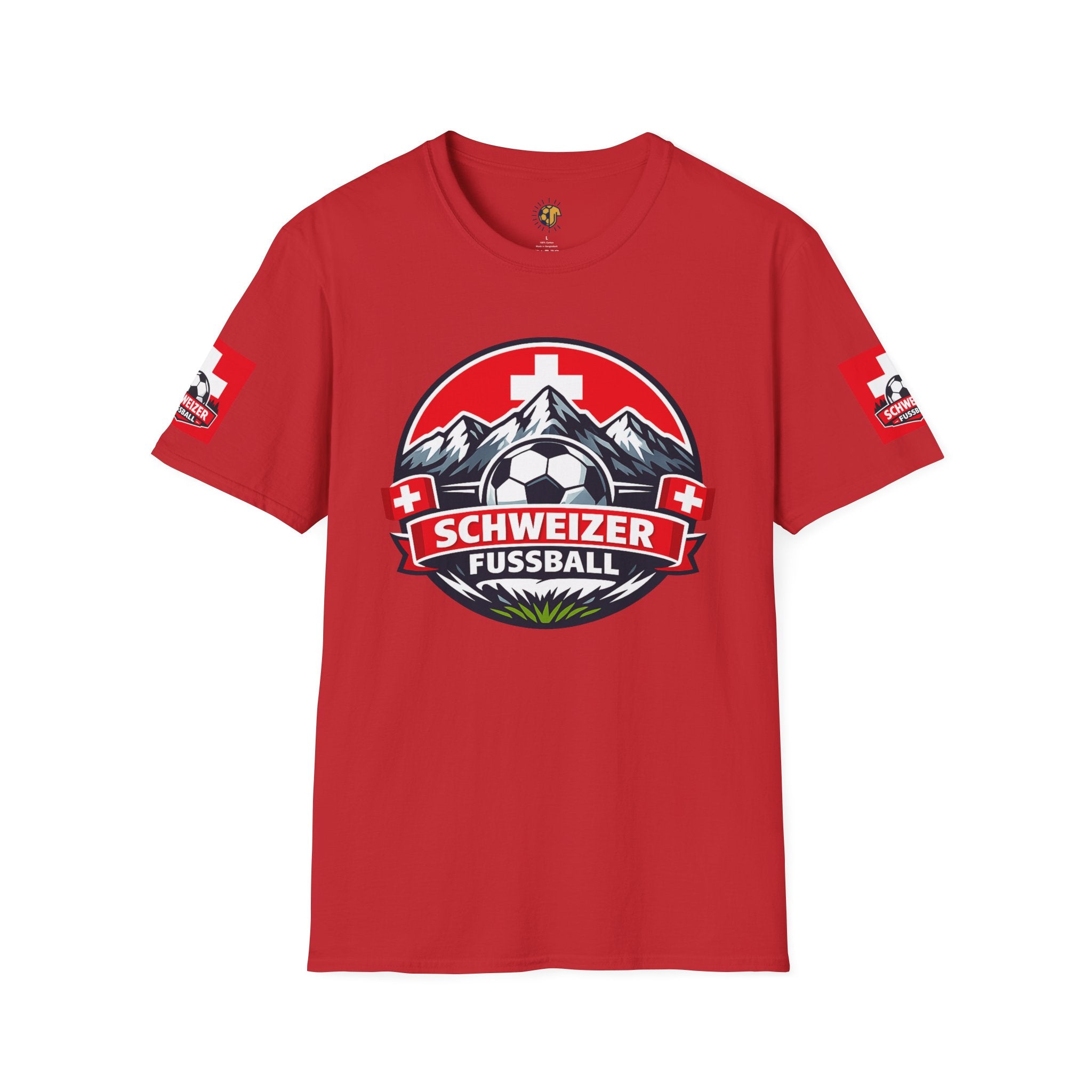 Schweizer Fussball T-Shirt — Swiss Soccer Crest Tee