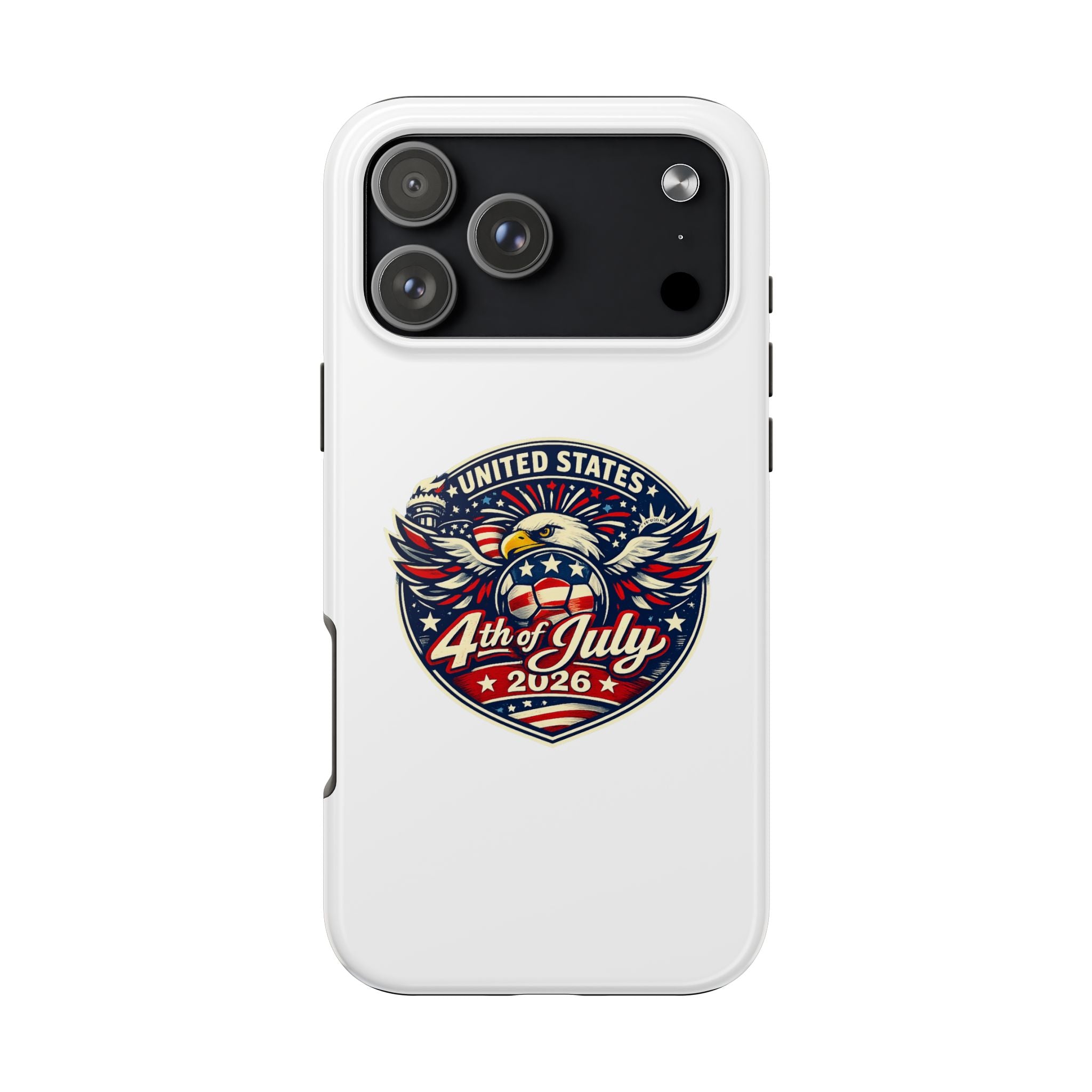 4th of July 2026 Tough Phone Case – Patriotic Eagle Shield Design