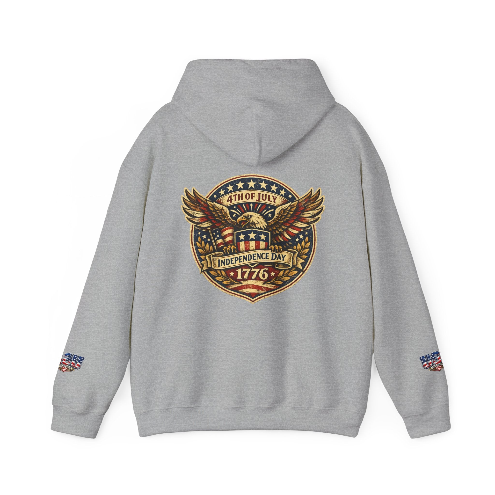 Independence Day 1776 Hoodie – 4th of July Patriotic Eagle Sweatshirt