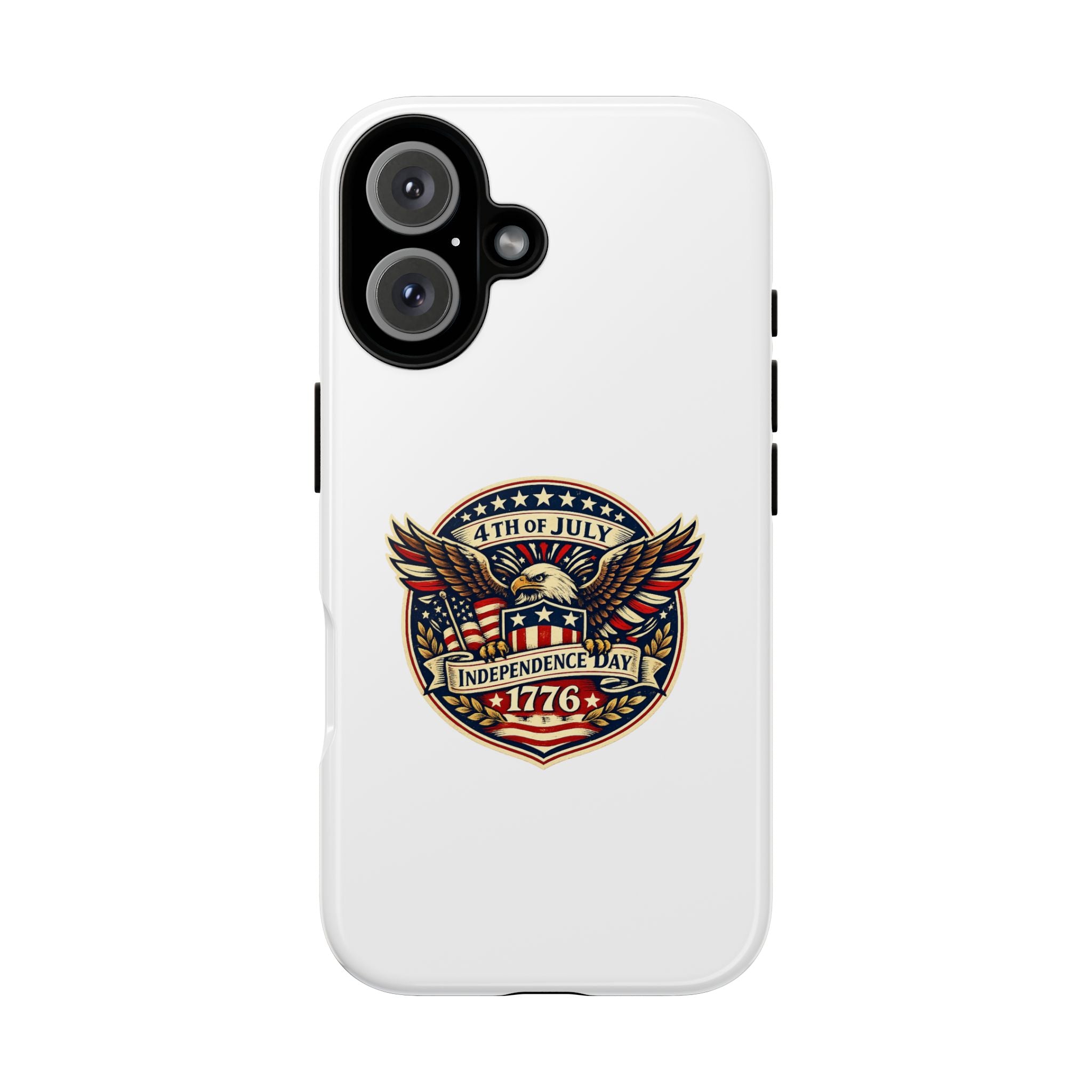 Independence Day 1776 Patriotic Phone Case — 4th of July Eagle Shield Design