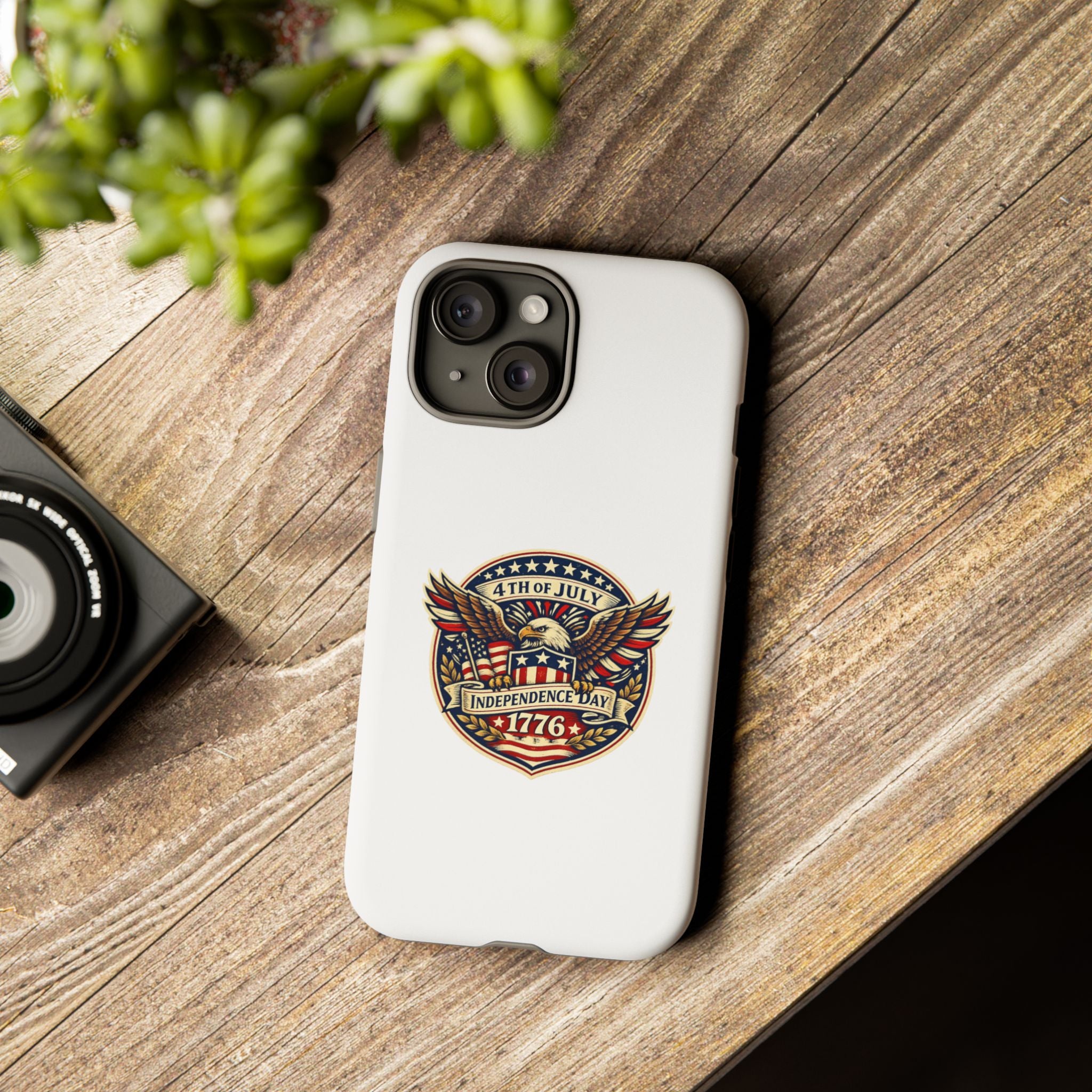 Independence Day 1776 Patriotic Phone Case — 4th of July Eagle Shield Design