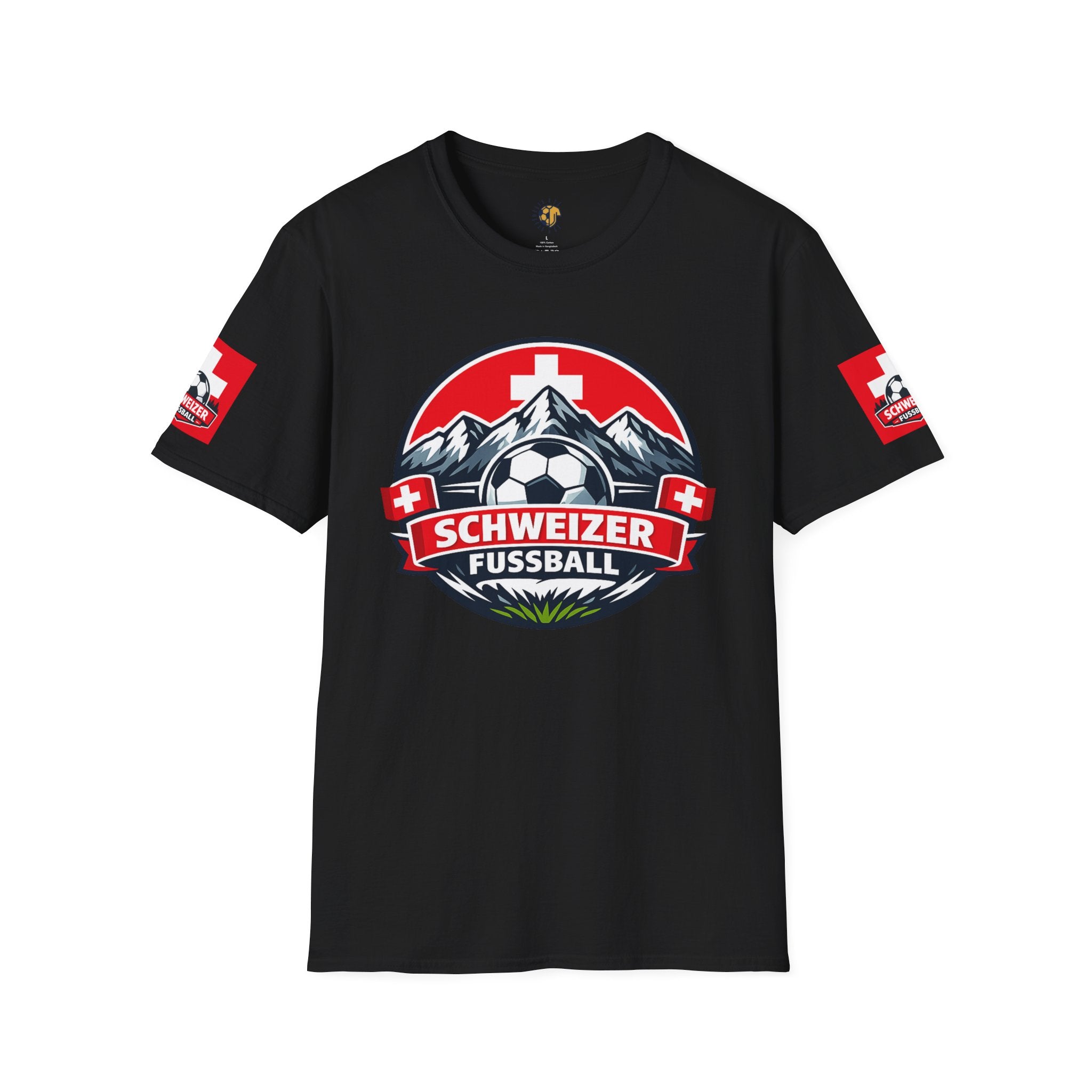 Schweizer Fussball T-Shirt — Swiss Soccer Crest Tee