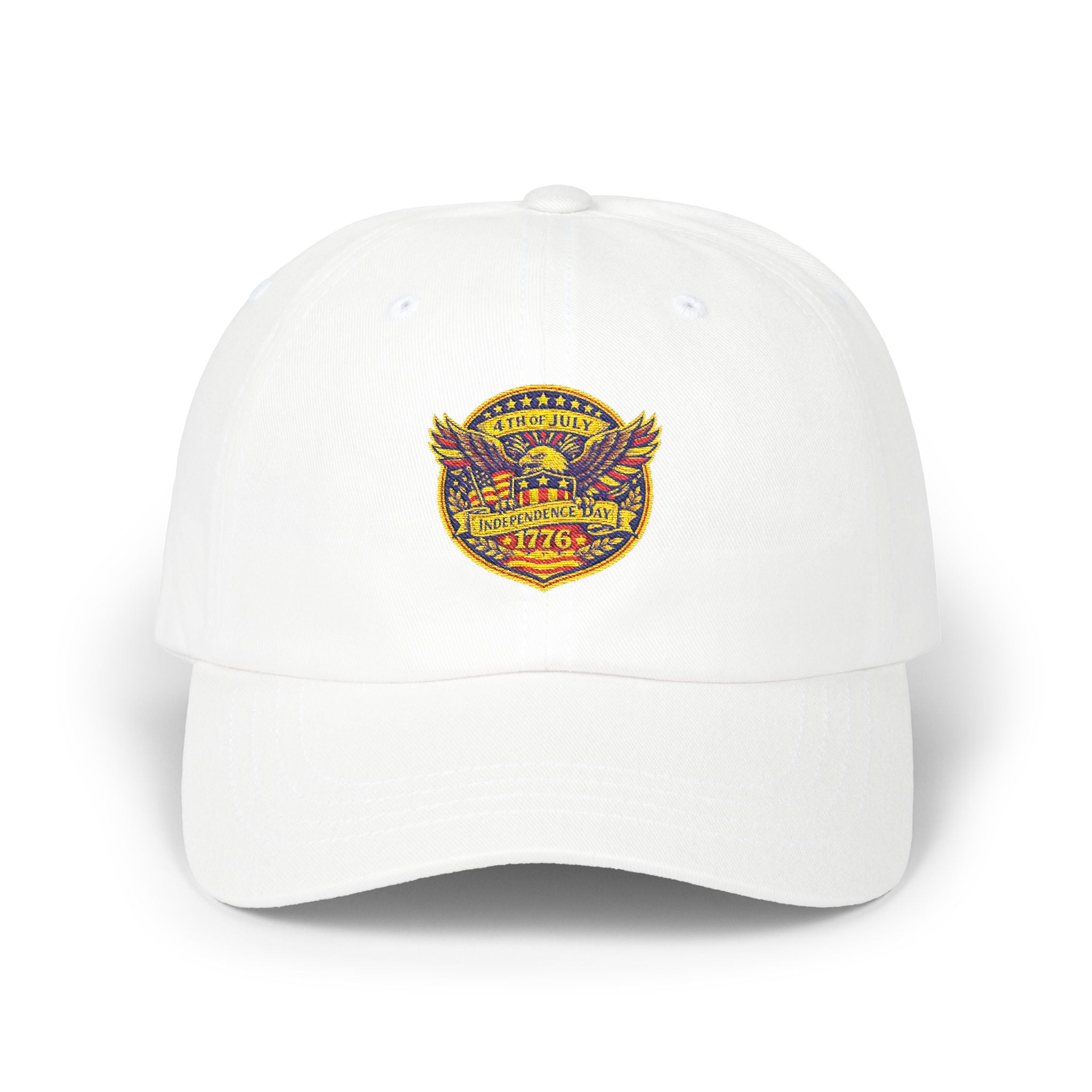 Vintage 1776 Eagle Dad Cap — Patriotic Embroidered Baseball Hat