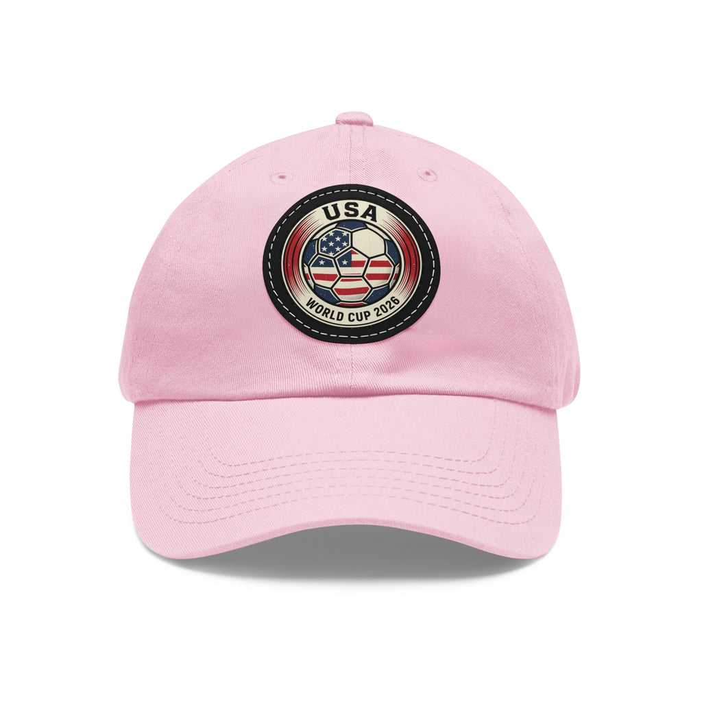 USA World Cup 2026 Leather Patch Dad Hat