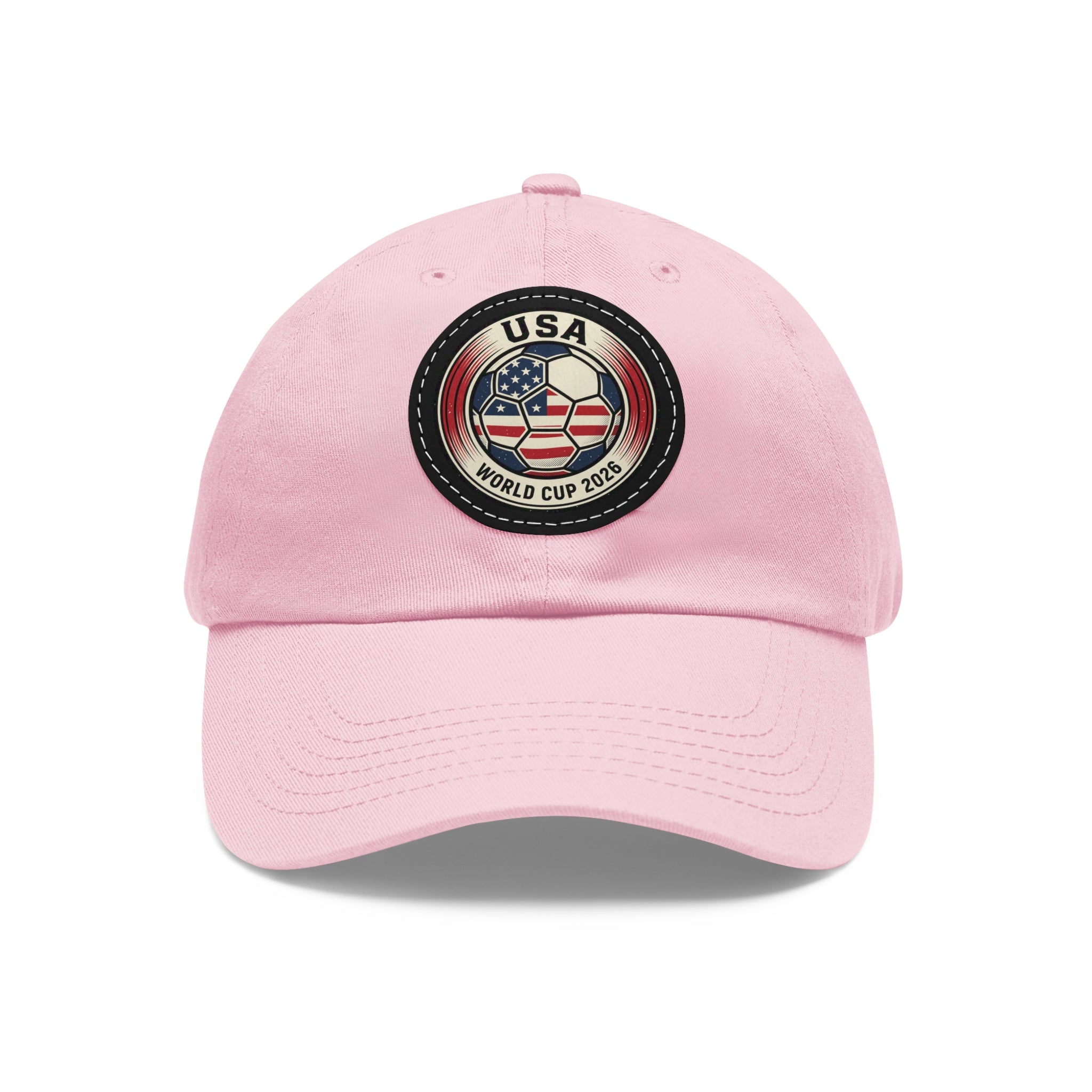 USA World Cup 2026 Leather Patch Dad Hat