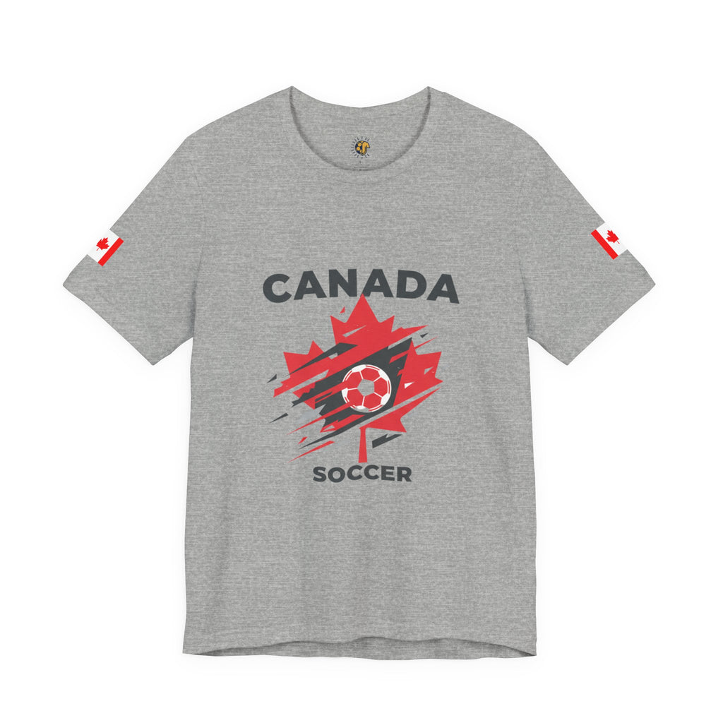 Canada Soccer Maple Leaf Tee — Canadian World Cup 2026 Fan Shirt