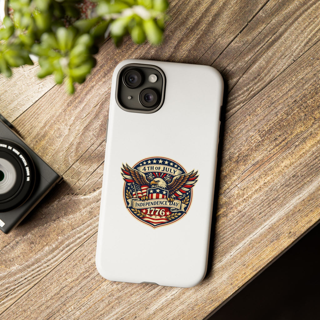 Independence Day 1776 Patriotic Phone Case — 4th of July Eagle Shield Design