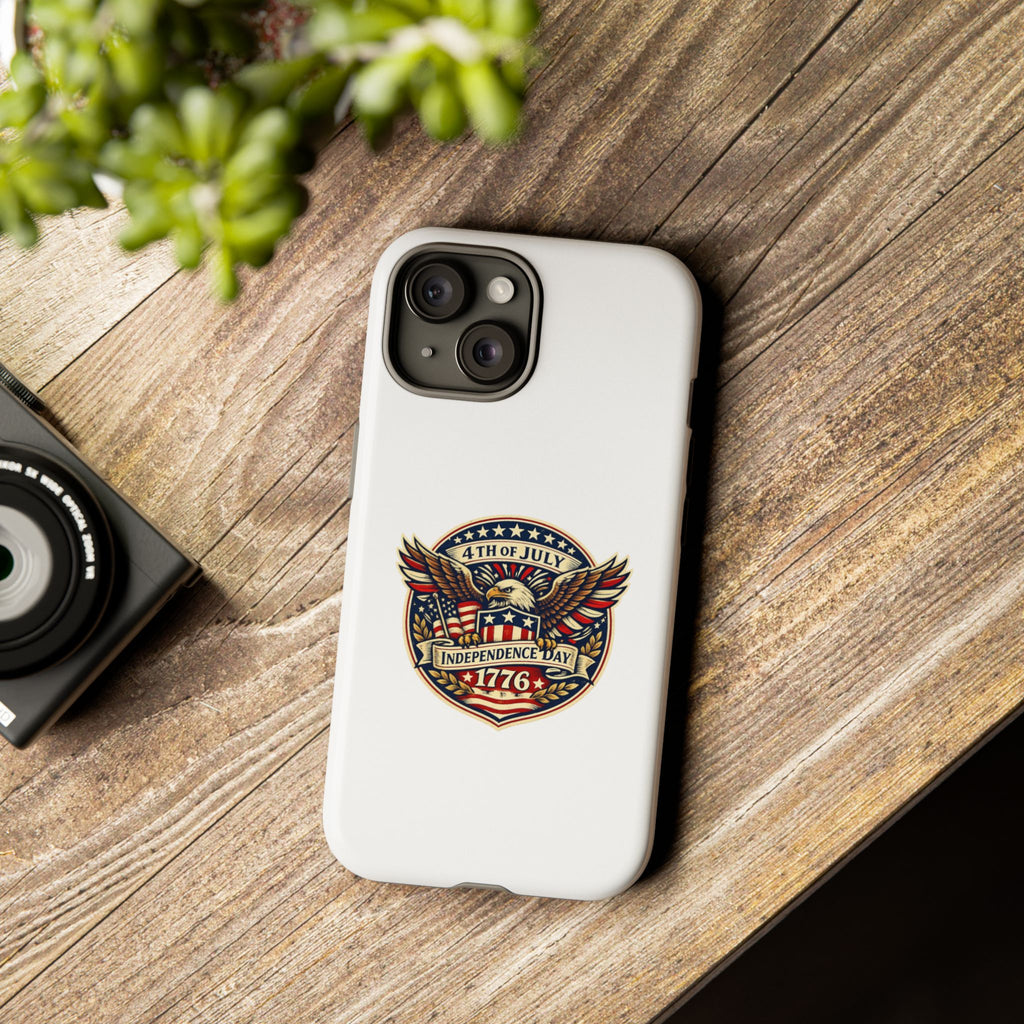 Independence Day 1776 Patriotic Phone Case — 4th of July Eagle Shield Design