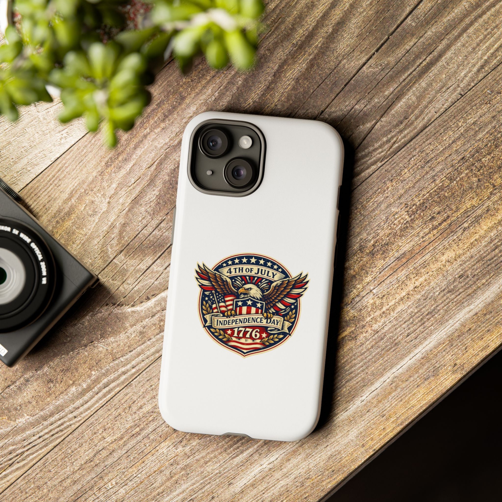 Independence Day 1776 Patriotic Phone Case — 4th of July Eagle Shield Design