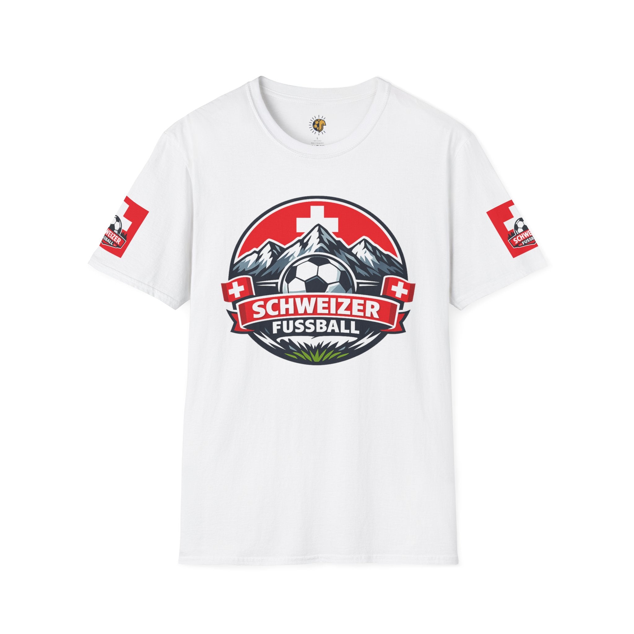 Schweizer Fussball T-Shirt — Swiss Soccer Crest Tee