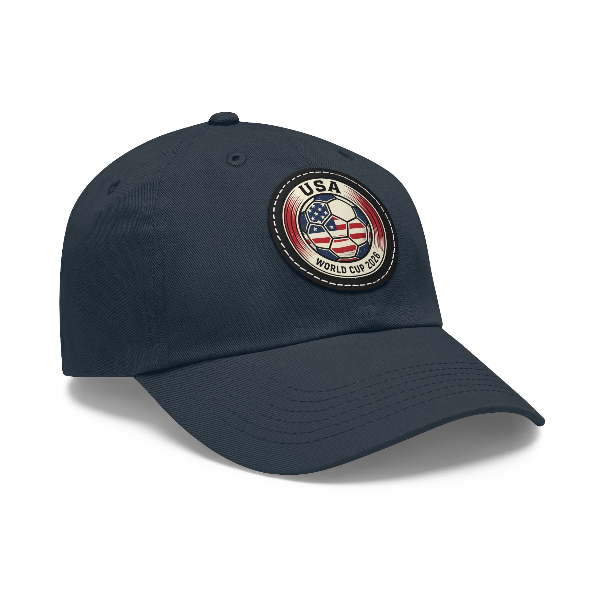 USA World Cup 2026 Leather Patch Dad Hat