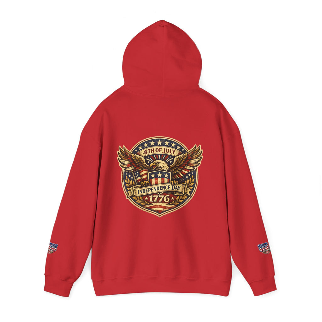 Independence Day 1776 Hoodie – 4th of July Patriotic Eagle Sweatshirt