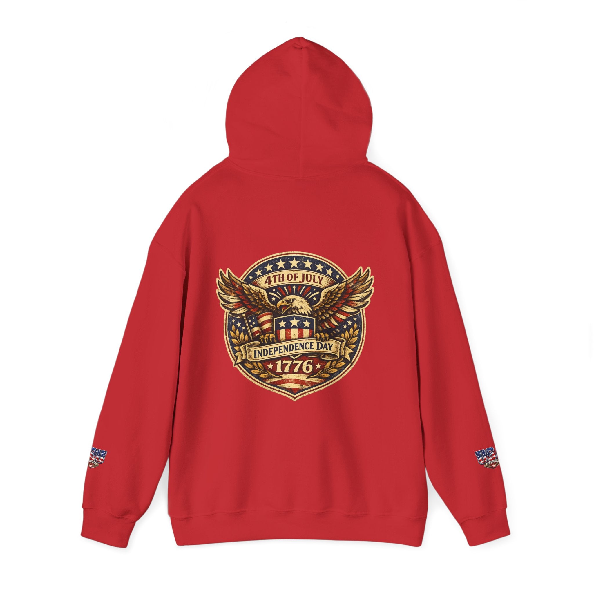 Independence Day 1776 Hoodie – 4th of July Patriotic Eagle Sweatshirt