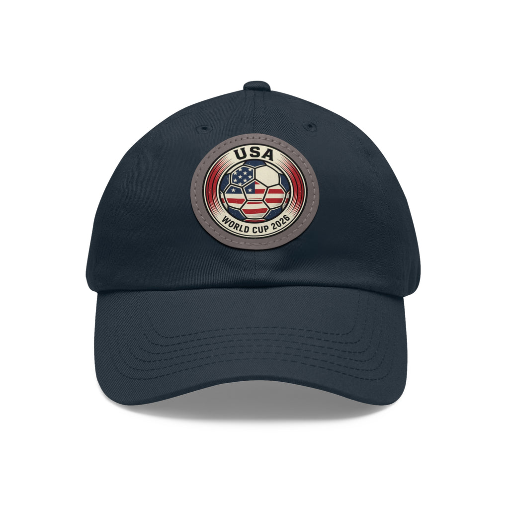 USA World Cup 2026 Leather Patch Dad Hat