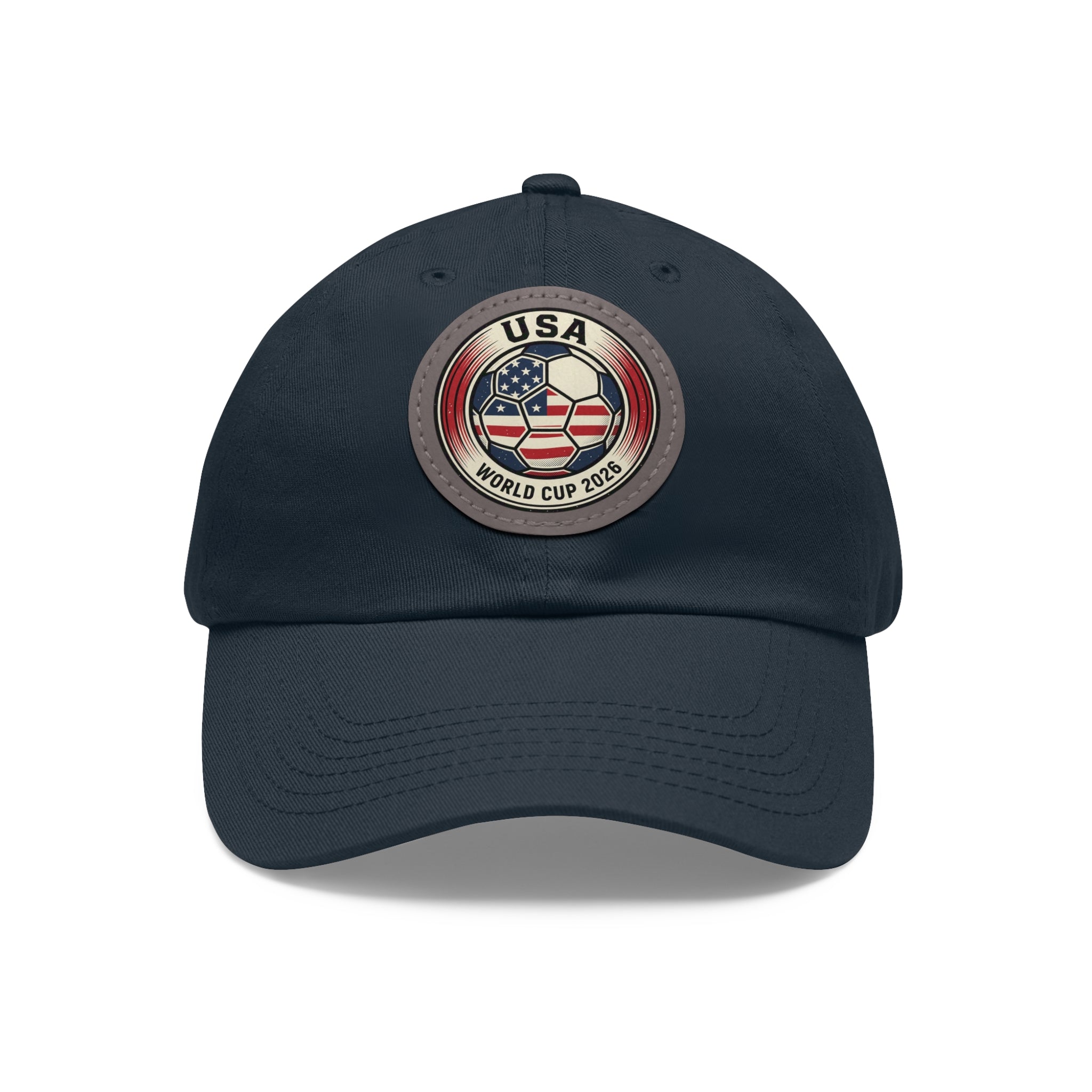USA World Cup 2026 Leather Patch Dad Hat