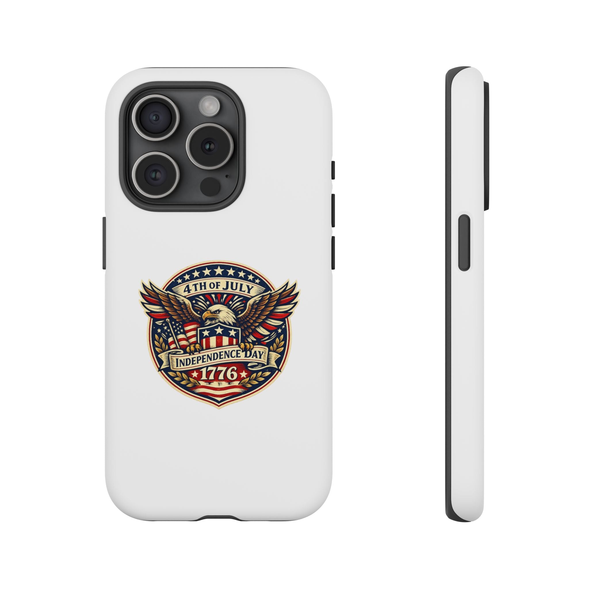 Independence Day 1776 Patriotic Phone Case — 4th of July Eagle Shield Design