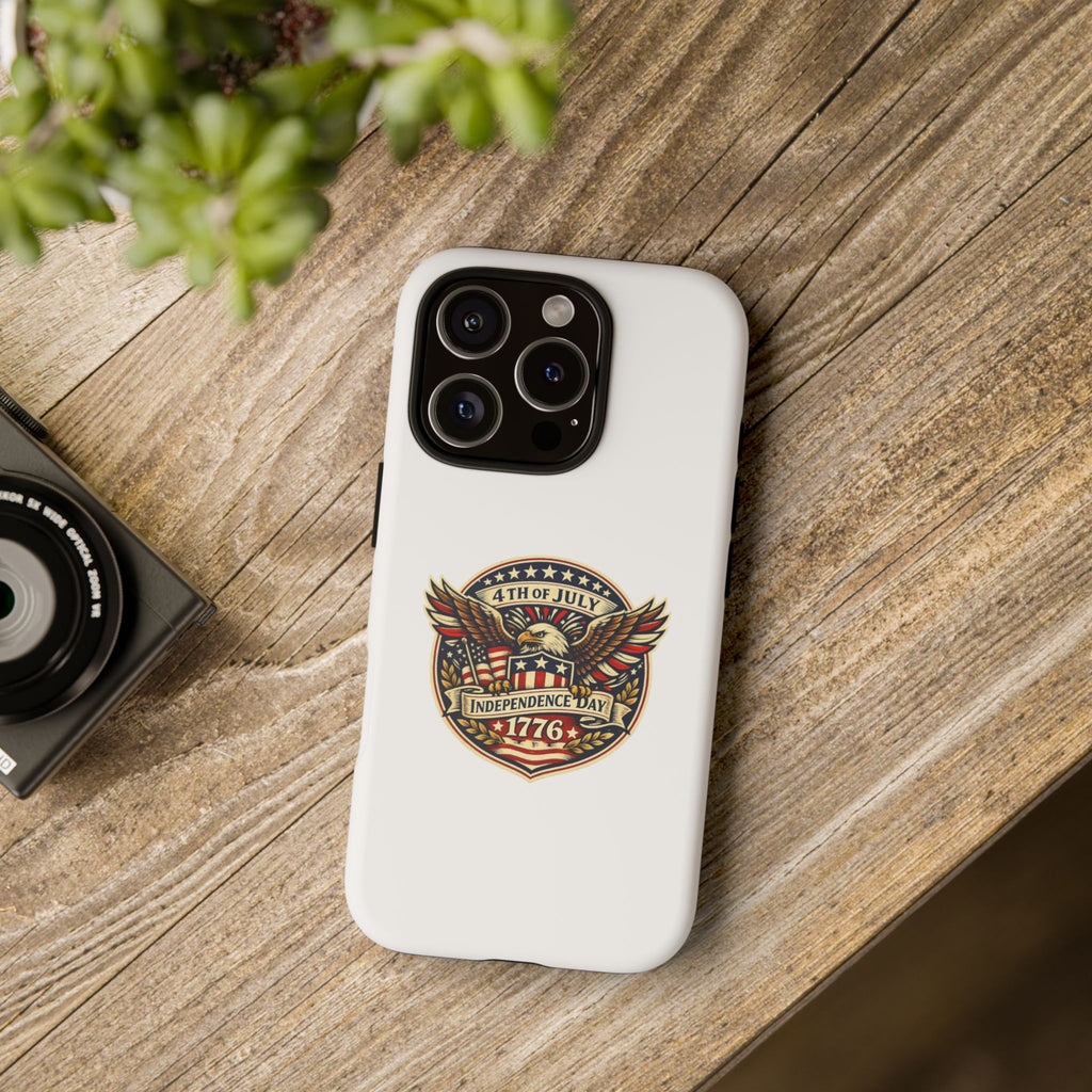 Independence Day 1776 Patriotic Phone Case — 4th of July Eagle Shield Design