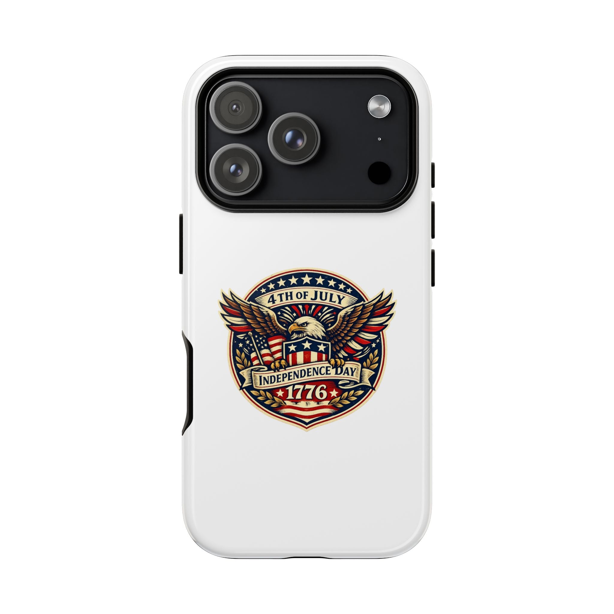 Independence Day 1776 Patriotic Phone Case — 4th of July Eagle Shield Design