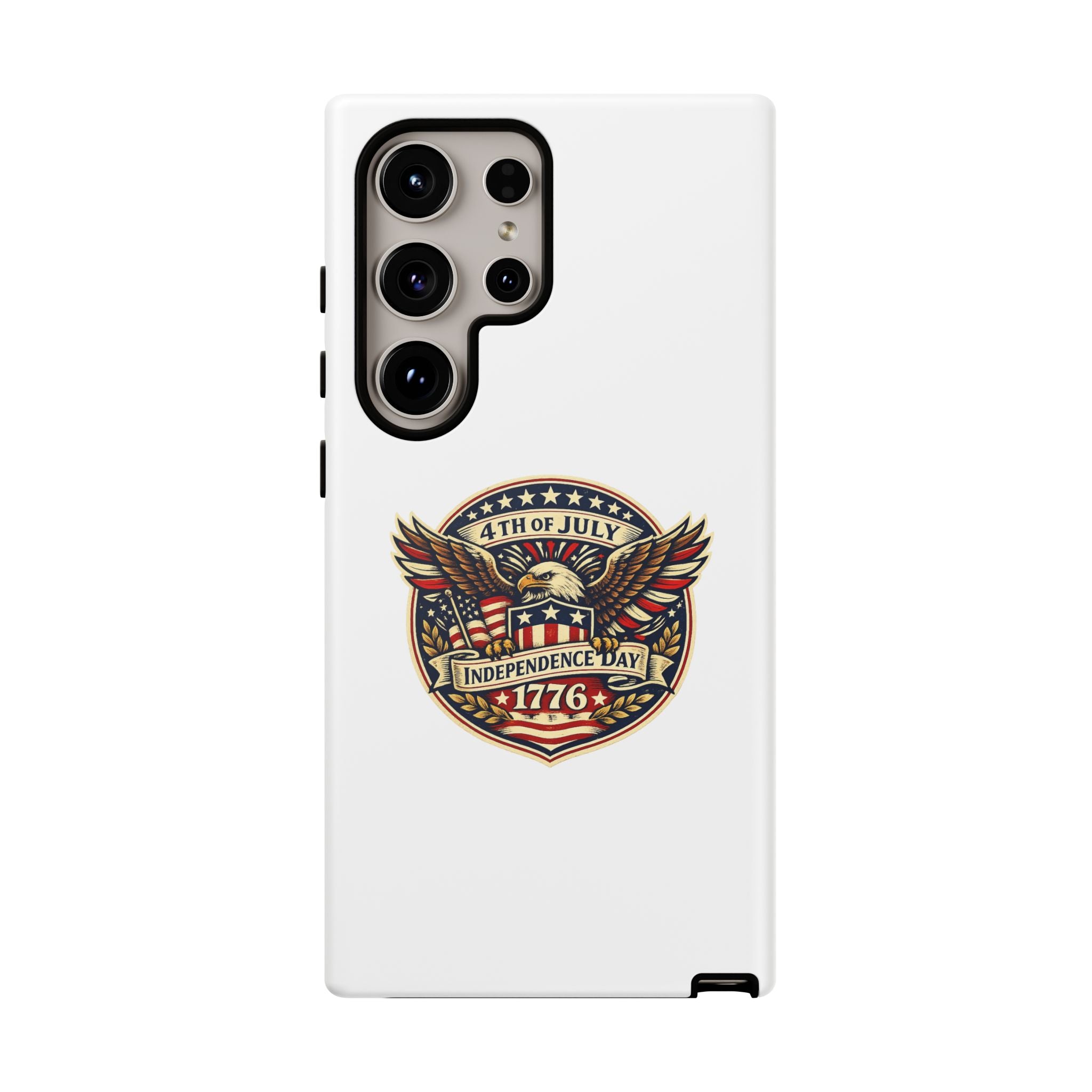 Independence Day 1776 Patriotic Phone Case — 4th of July Eagle Shield Design