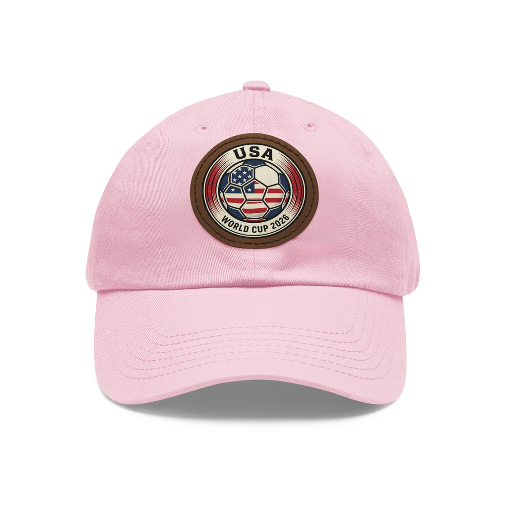 USA World Cup 2026 Leather Patch Dad Hat