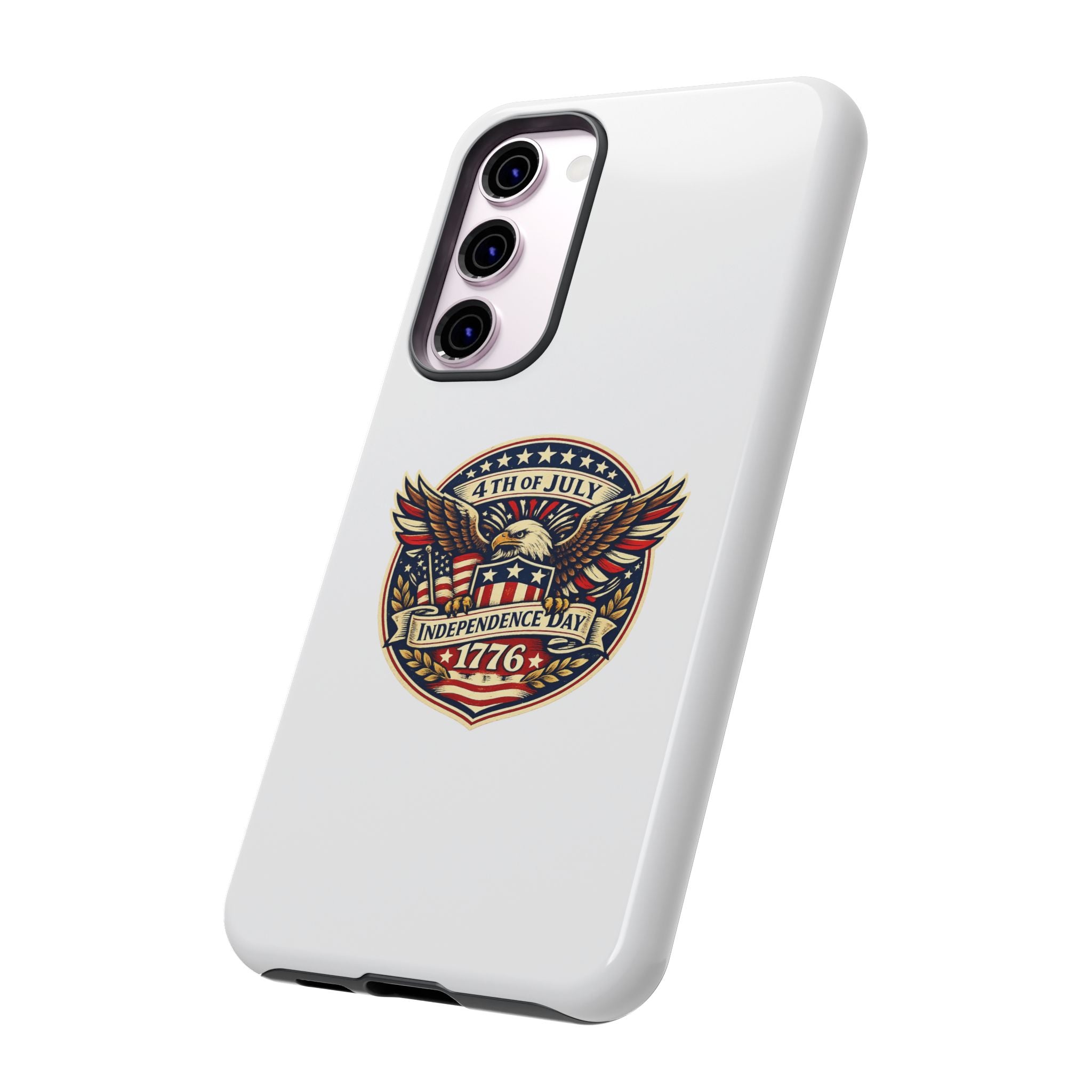 Independence Day 1776 Patriotic Phone Case — 4th of July Eagle Shield Design