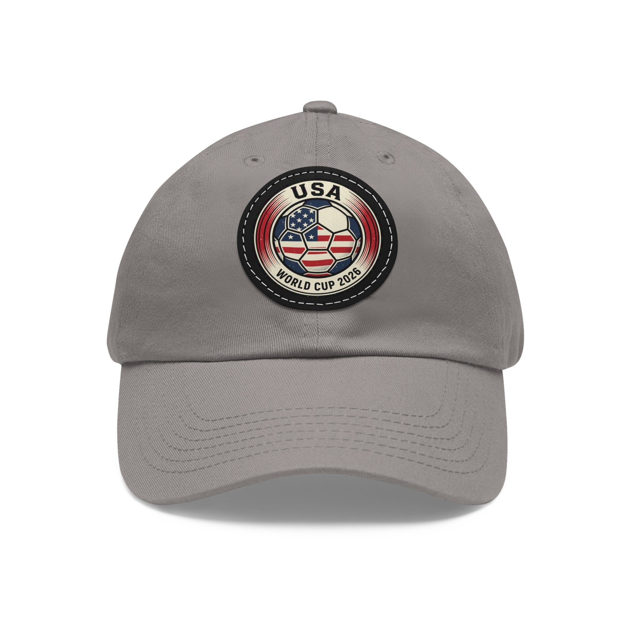 USA World Cup 2026 Leather Patch Dad Hat