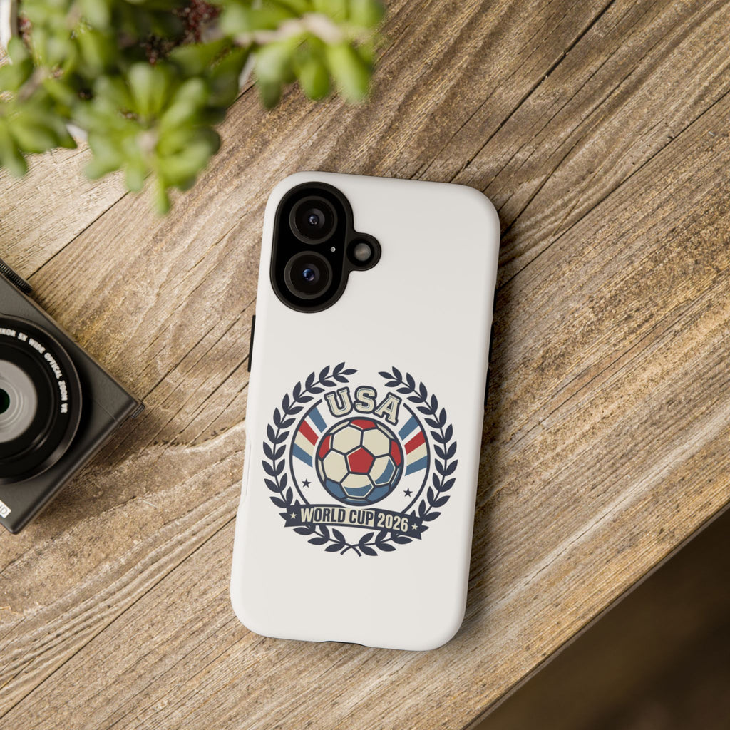 USA World Cup 2026 Soccer Phone Case — Patriotic Soccer Emblem