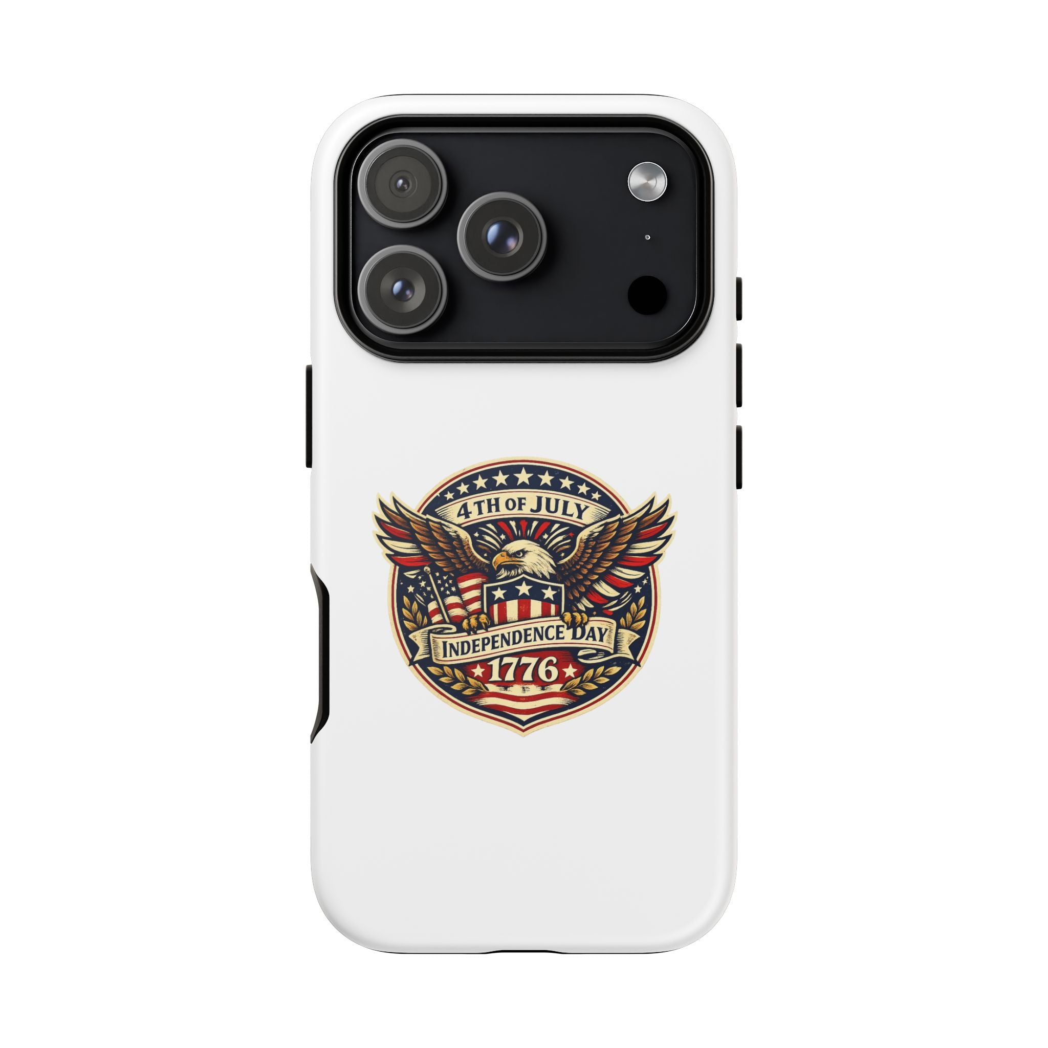 Independence Day 1776 Patriotic Phone Case — 4th of July Eagle Shield Design
