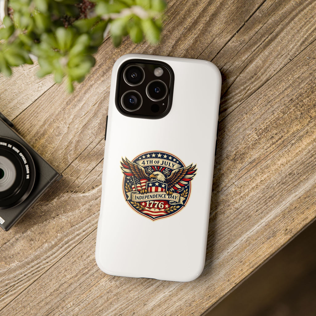 Independence Day 1776 Patriotic Phone Case — 4th of July Eagle Shield Design