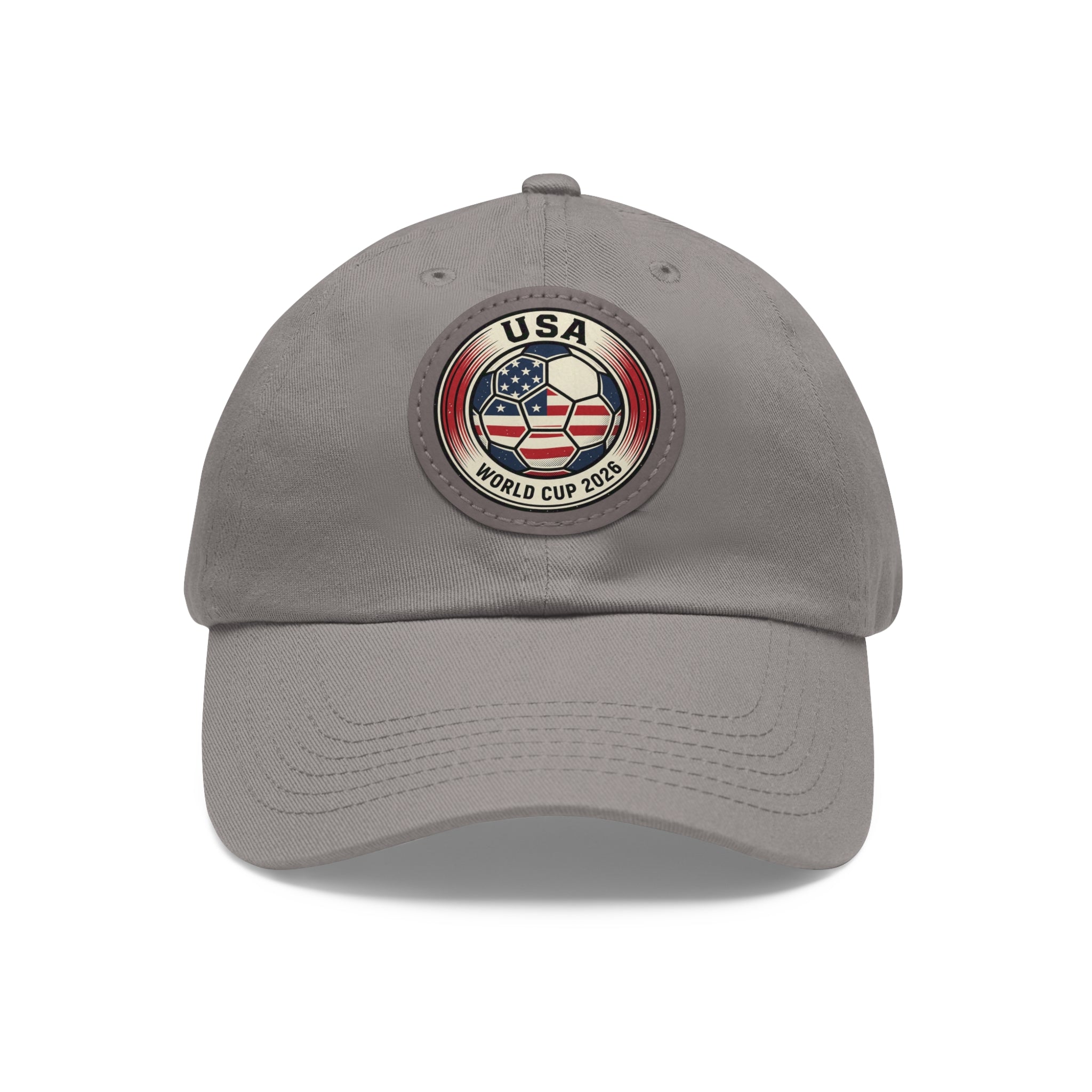 USA World Cup 2026 Leather Patch Dad Hat