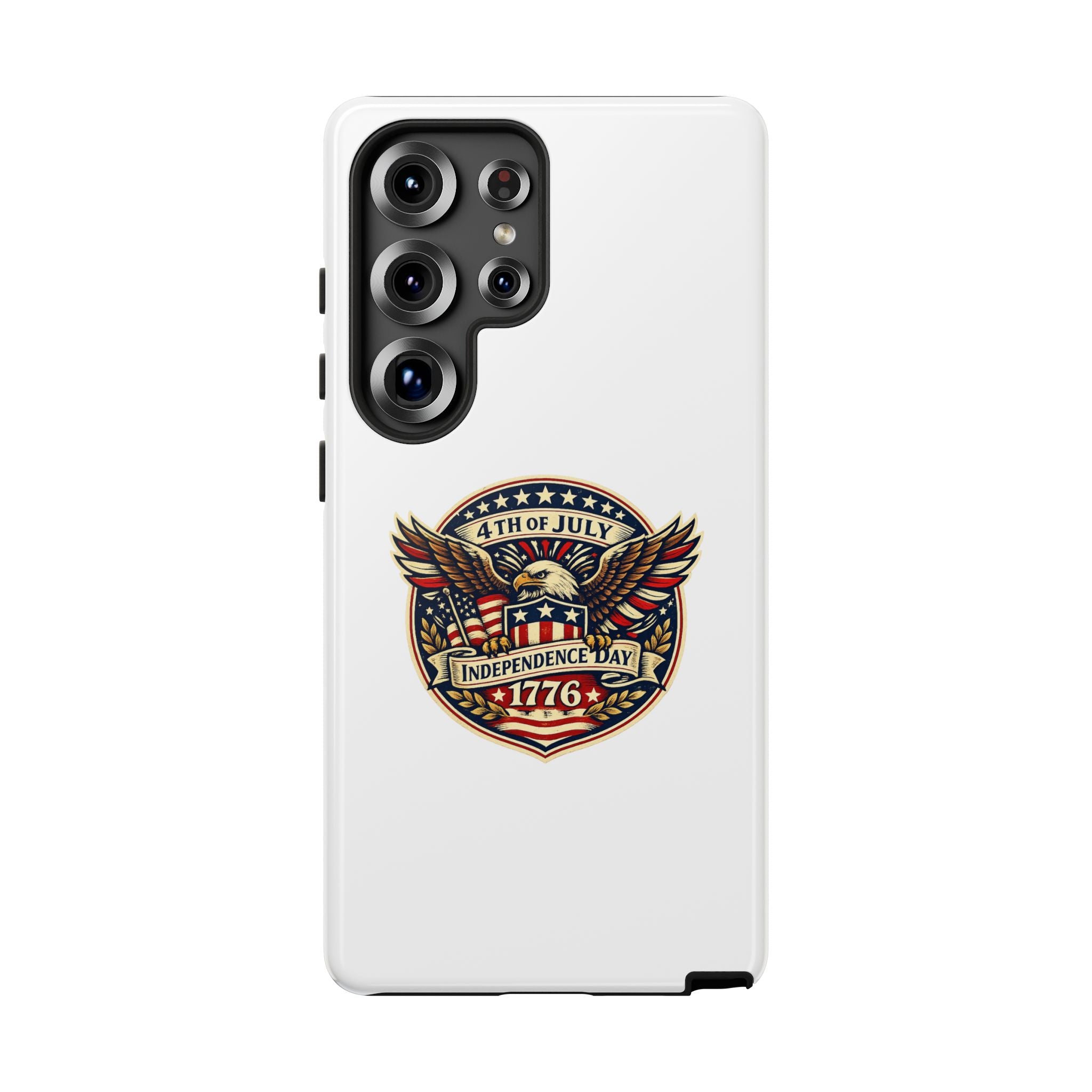 Independence Day 1776 Patriotic Phone Case — 4th of July Eagle Shield Design