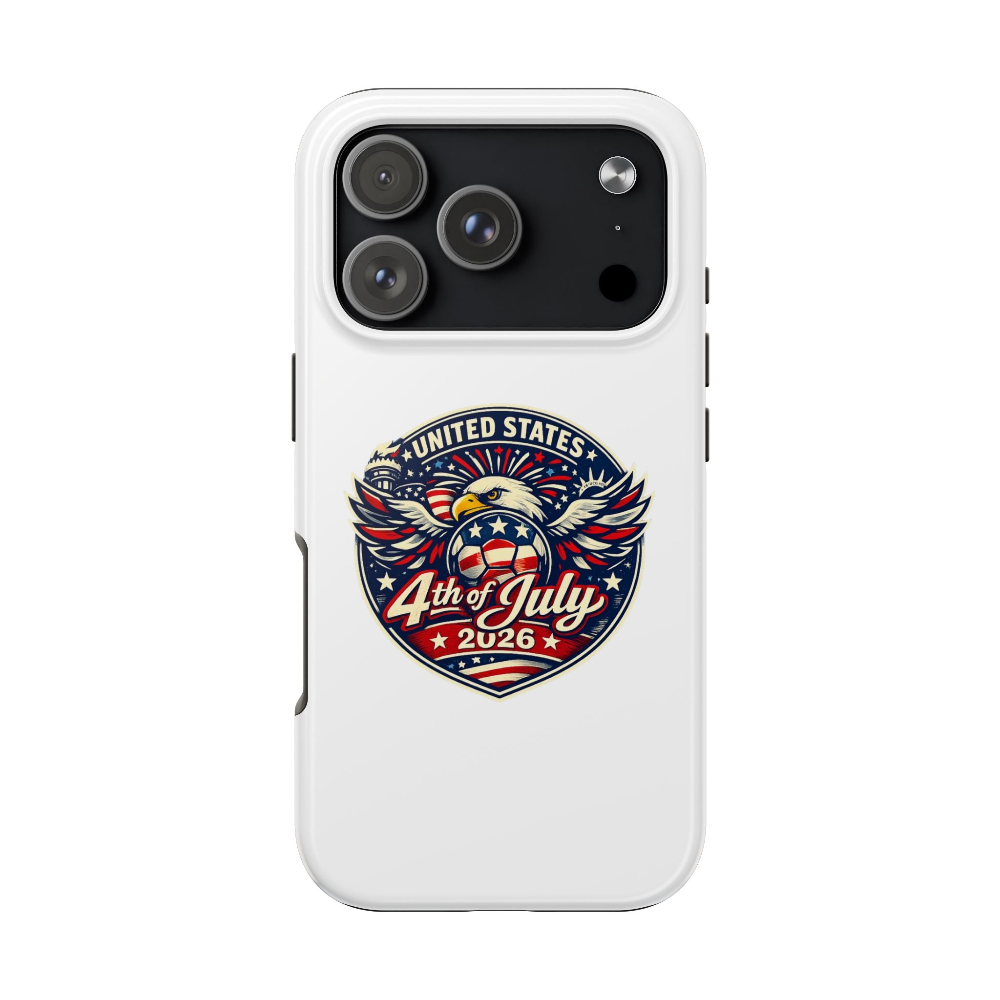 4th of July 2026 Tough Phone Case – Patriotic Eagle Shield Design