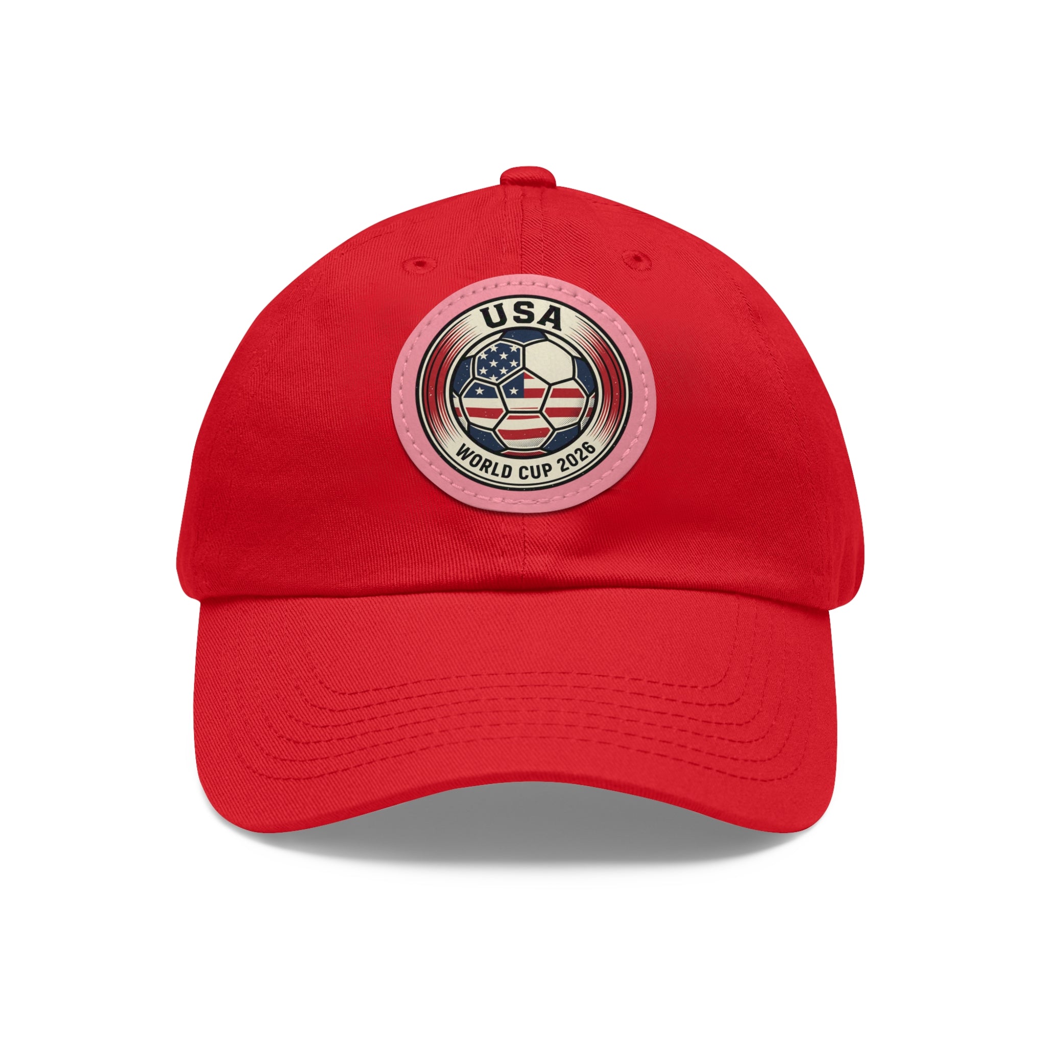 USA World Cup 2026 Leather Patch Dad Hat