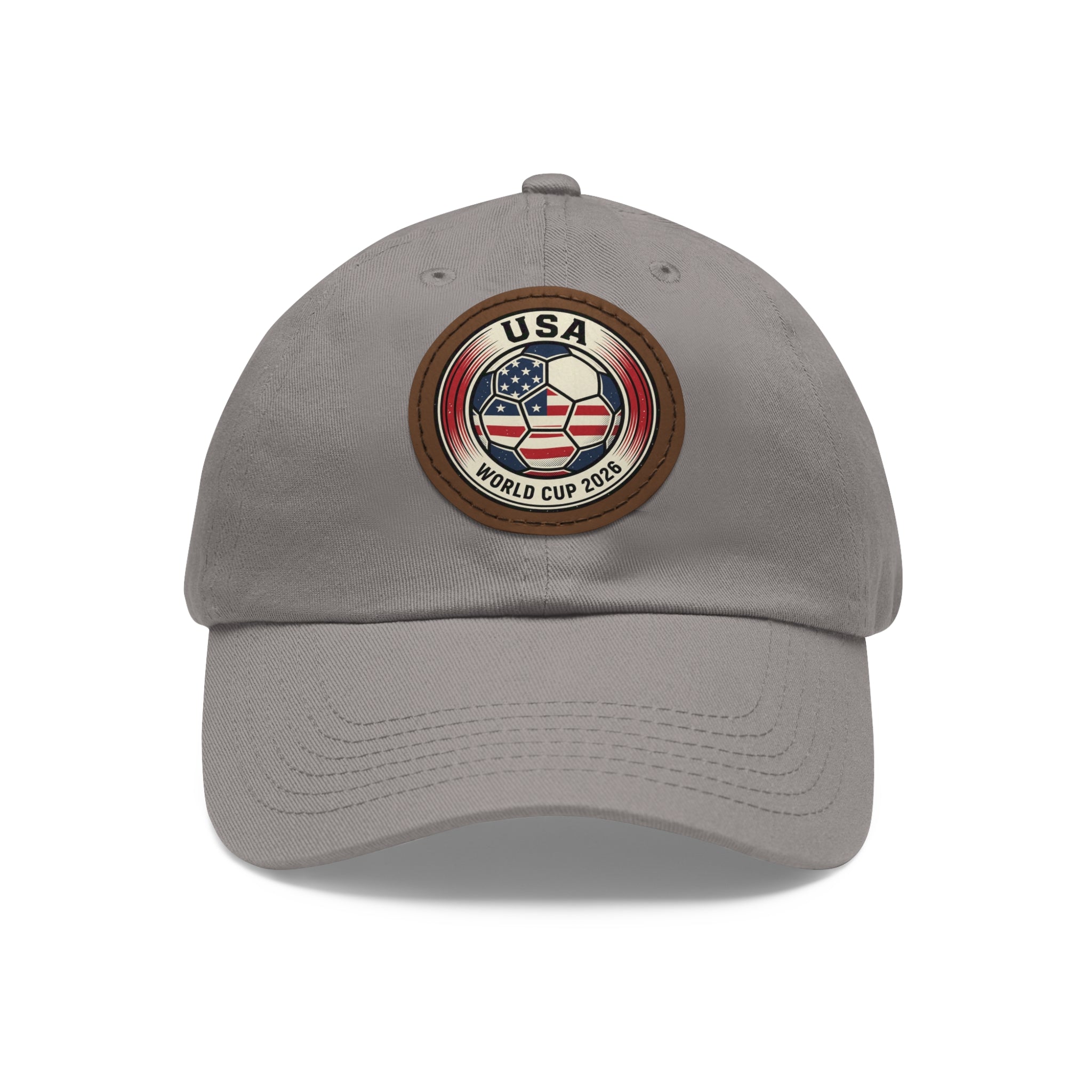 USA World Cup 2026 Leather Patch Dad Hat