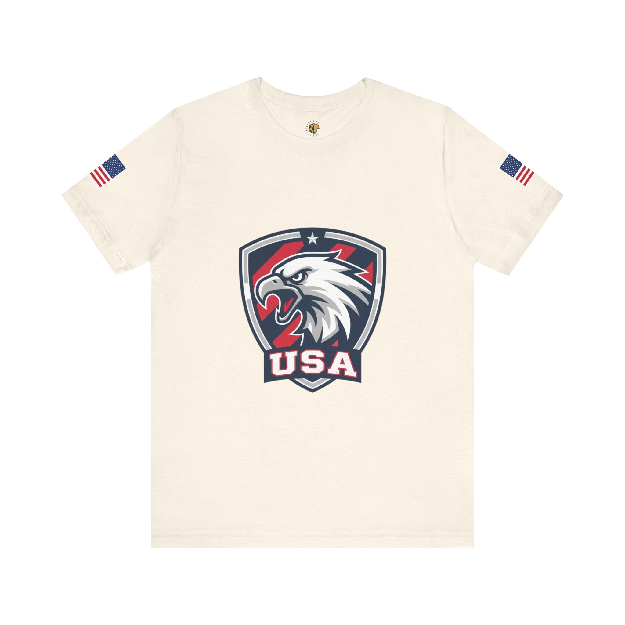 USA Eagle Crest Soccer T-Shirt — Patriotic 4th of July / World Cup 2026
