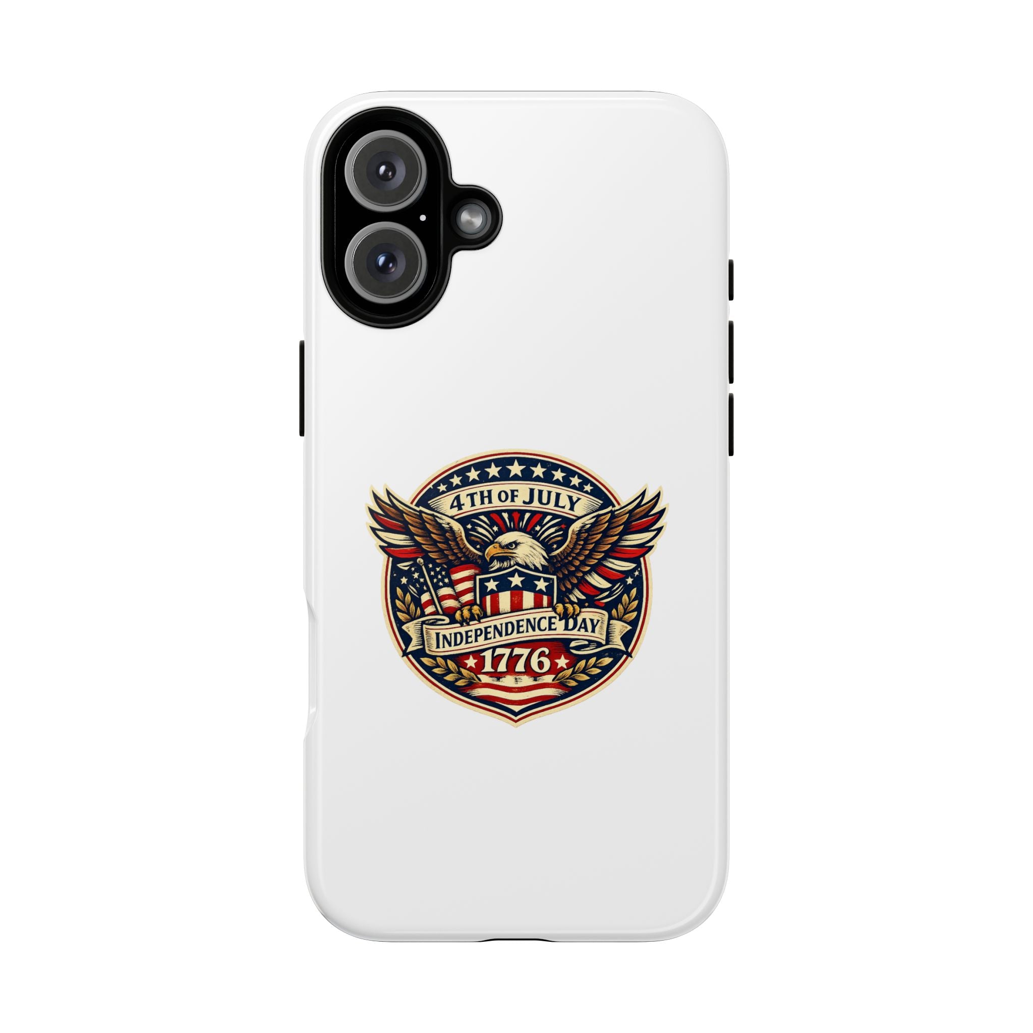 Independence Day 1776 Patriotic Phone Case — 4th of July Eagle Shield Design