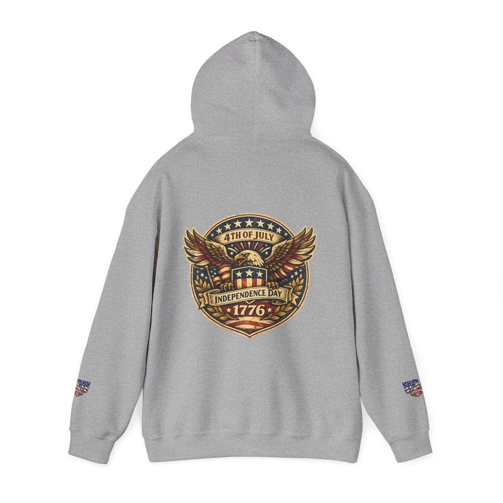 Independence Day 1776 Hoodie – 4th of July Patriotic Eagle Sweatshirt