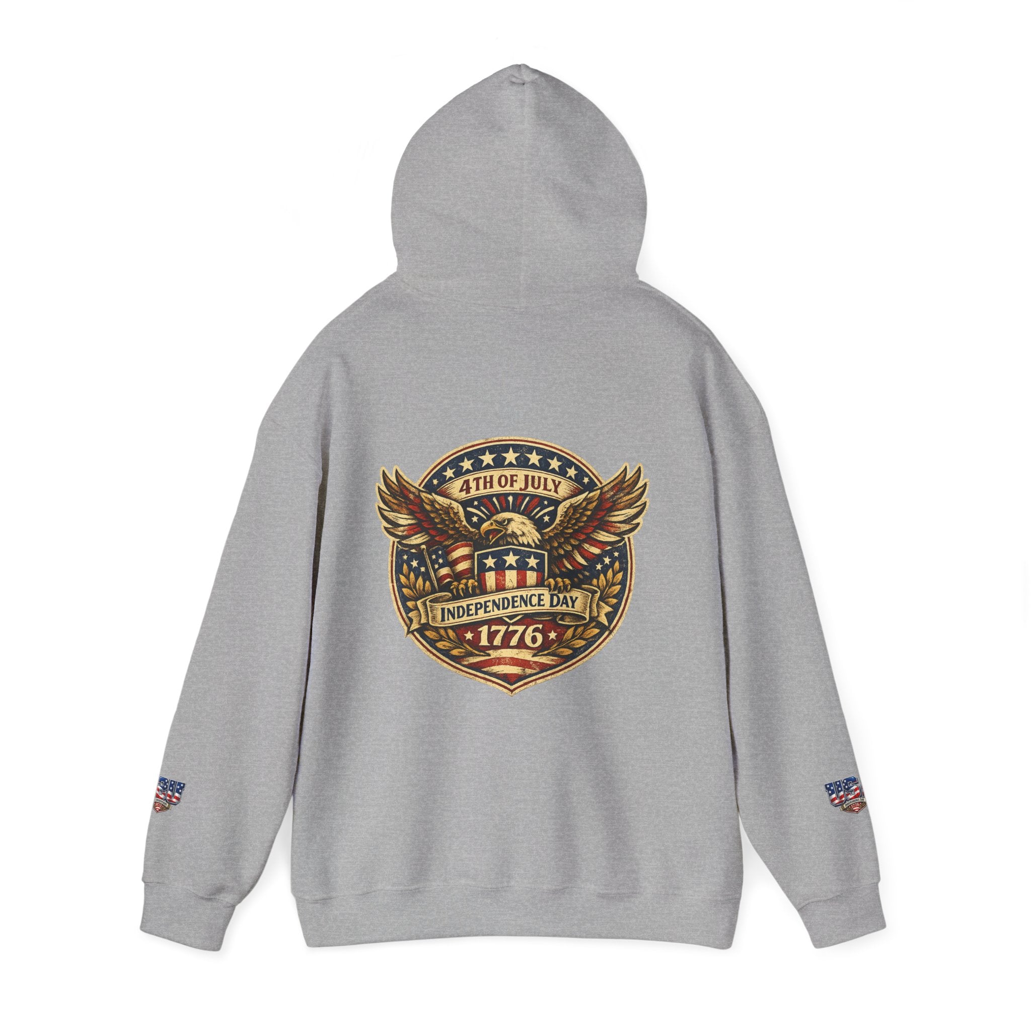 Independence Day 1776 Hoodie – 4th of July Patriotic Eagle Sweatshirt