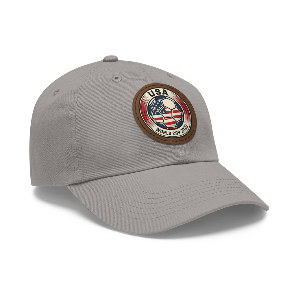 USA World Cup 2026 Leather Patch Dad Hat