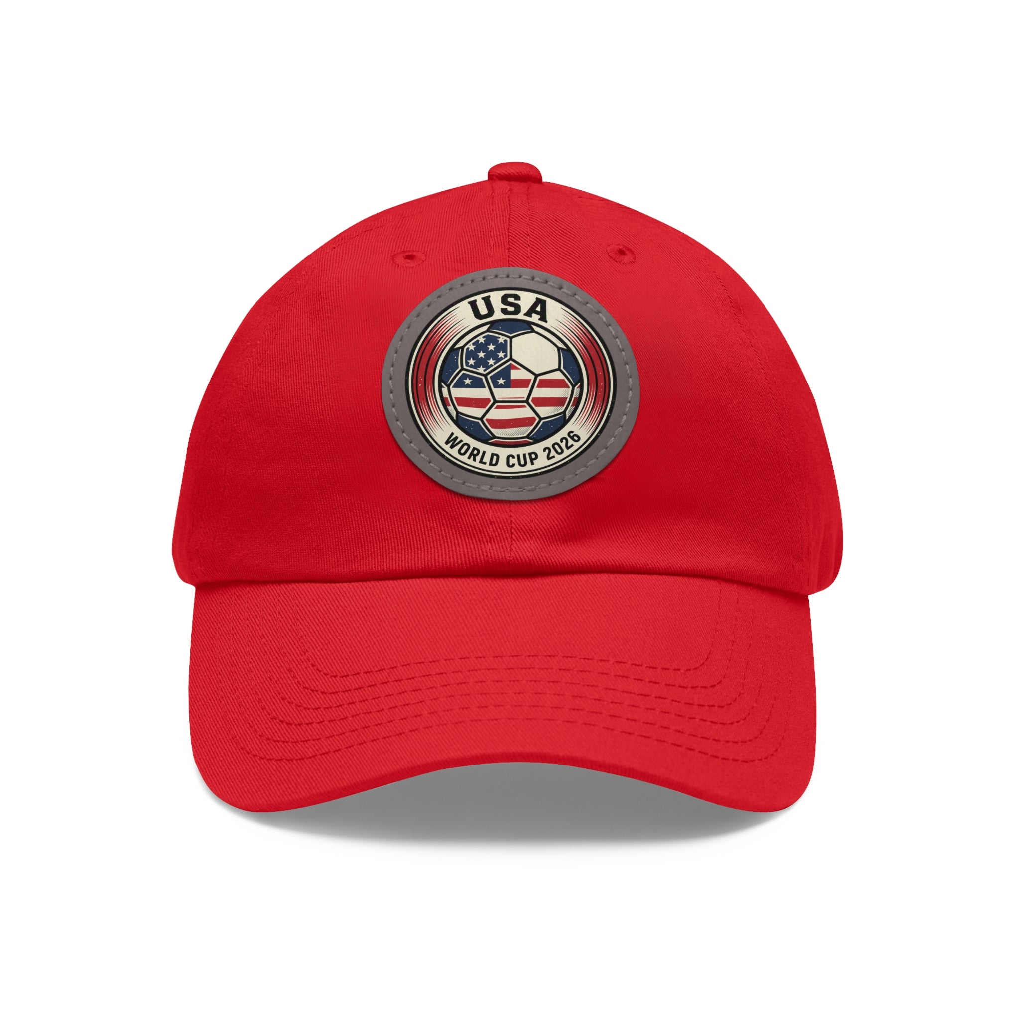 USA World Cup 2026 Leather Patch Dad Hat
