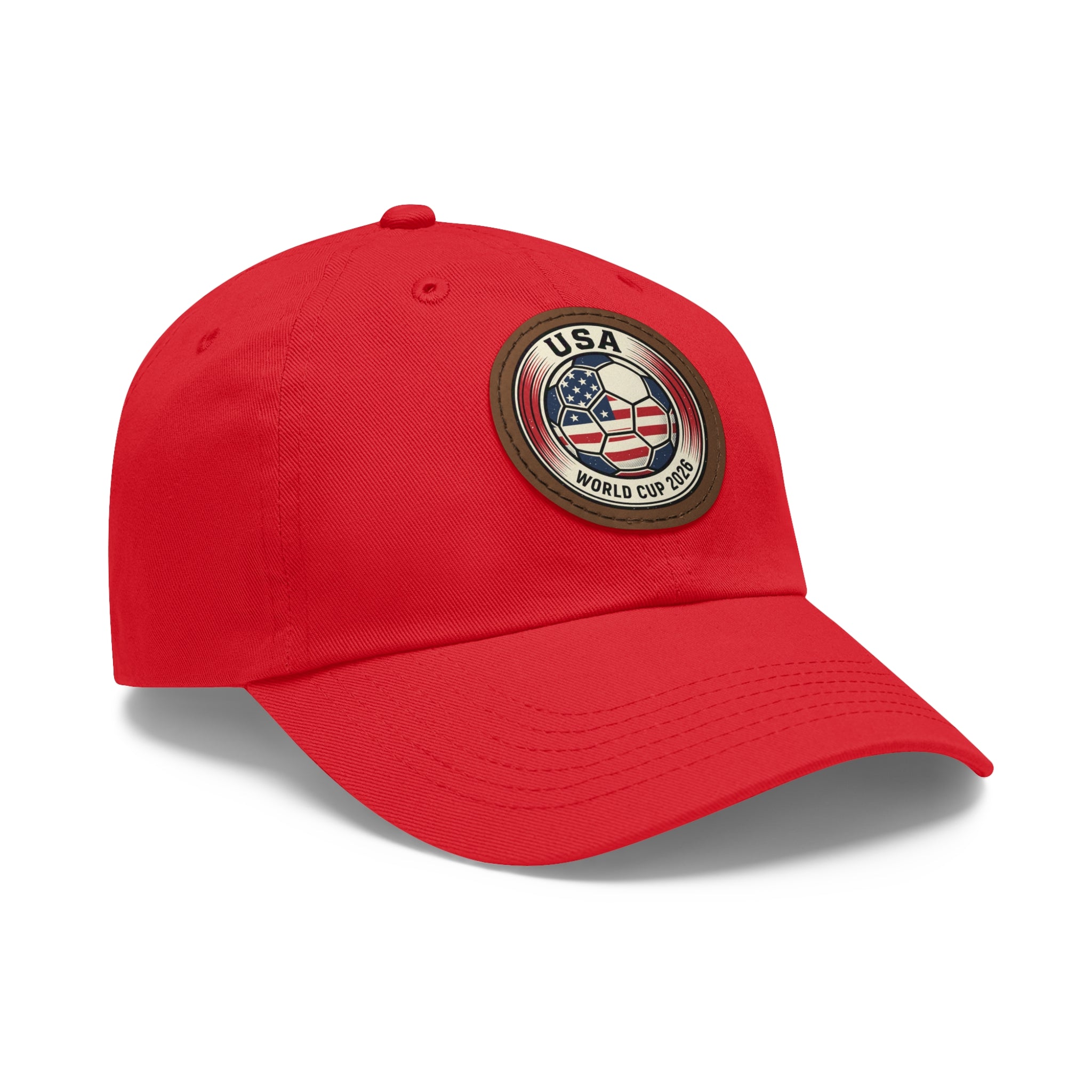 USA World Cup 2026 Leather Patch Dad Hat
