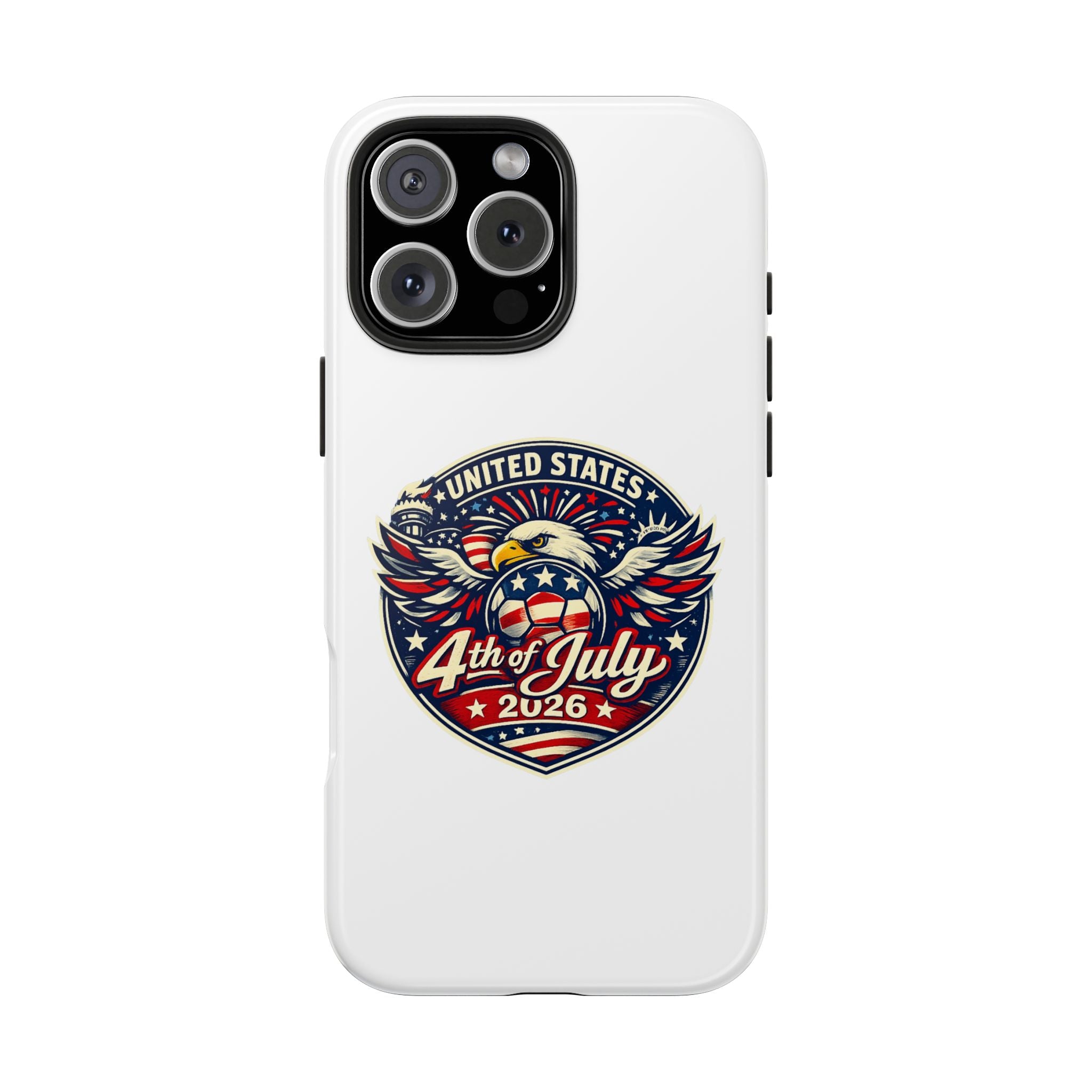 4th of July 2026 Tough Phone Case – Patriotic Eagle Shield Design