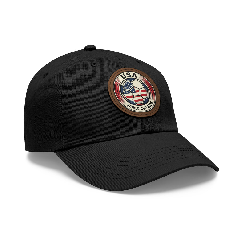 USA World Cup 2026 Leather Patch Dad Hat