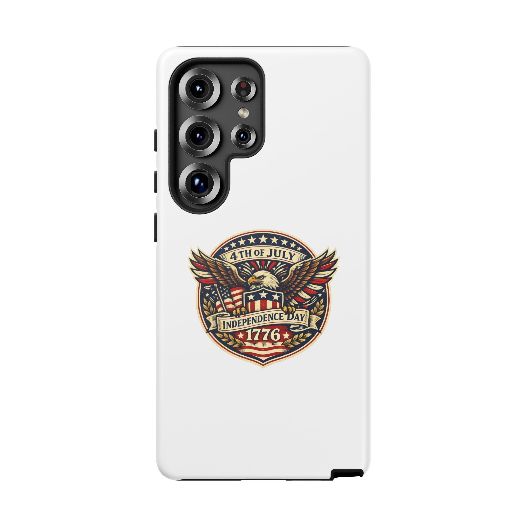 Independence Day 1776 Patriotic Phone Case — 4th of July Eagle Shield Design