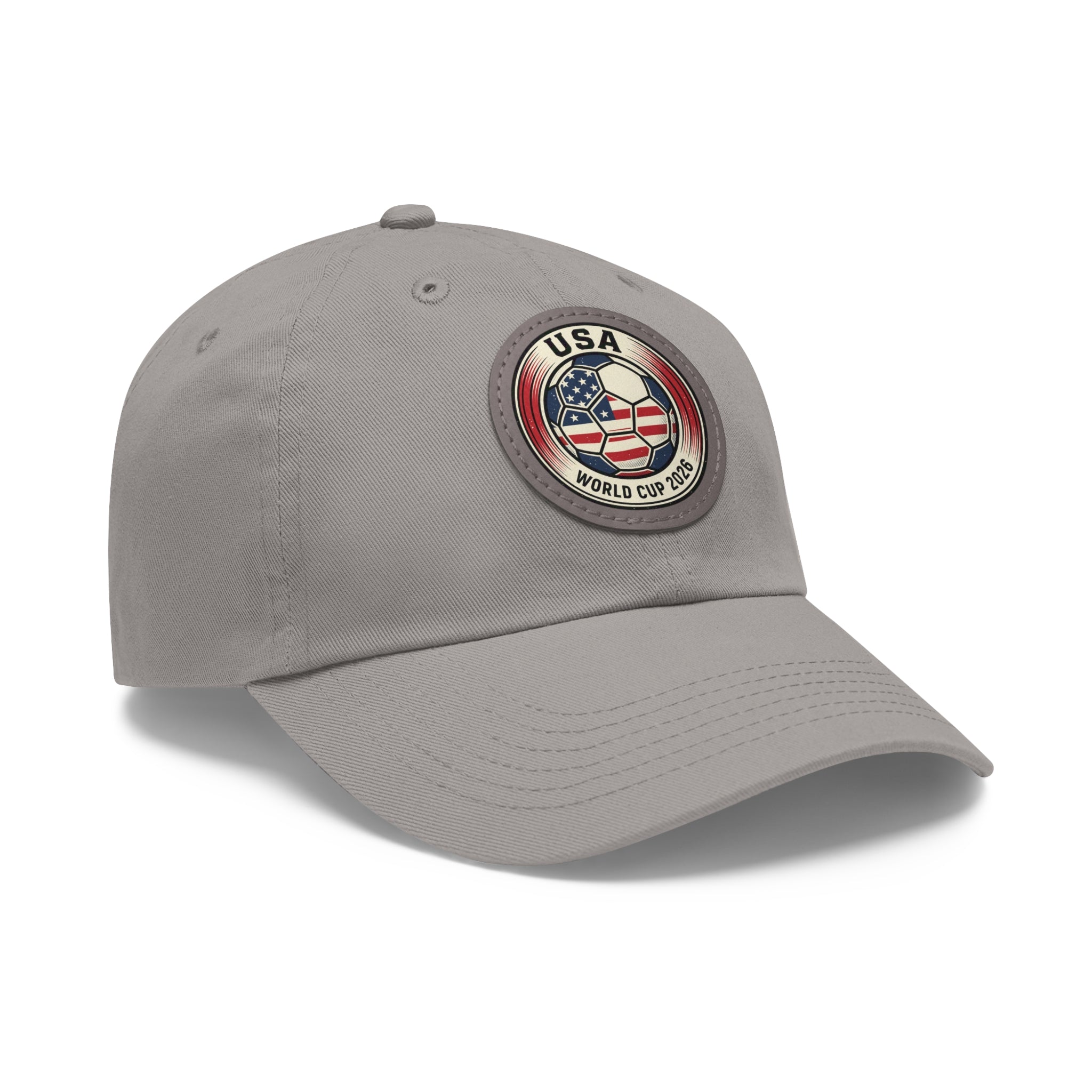 USA World Cup 2026 Leather Patch Dad Hat