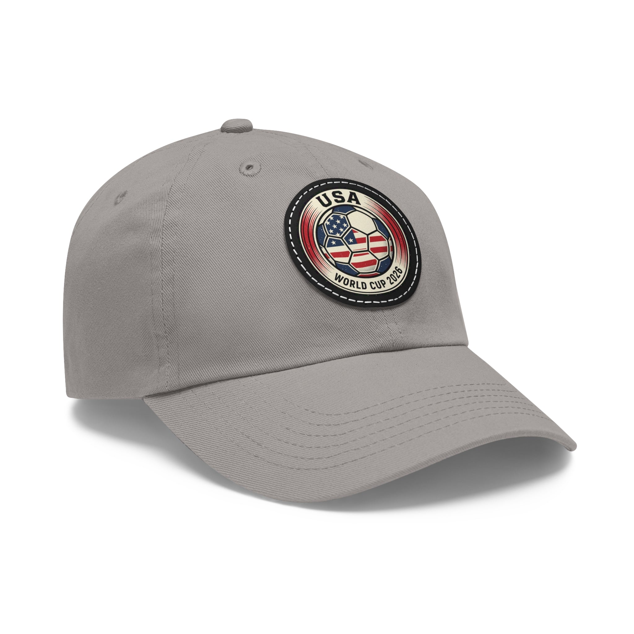 USA World Cup 2026 Leather Patch Dad Hat