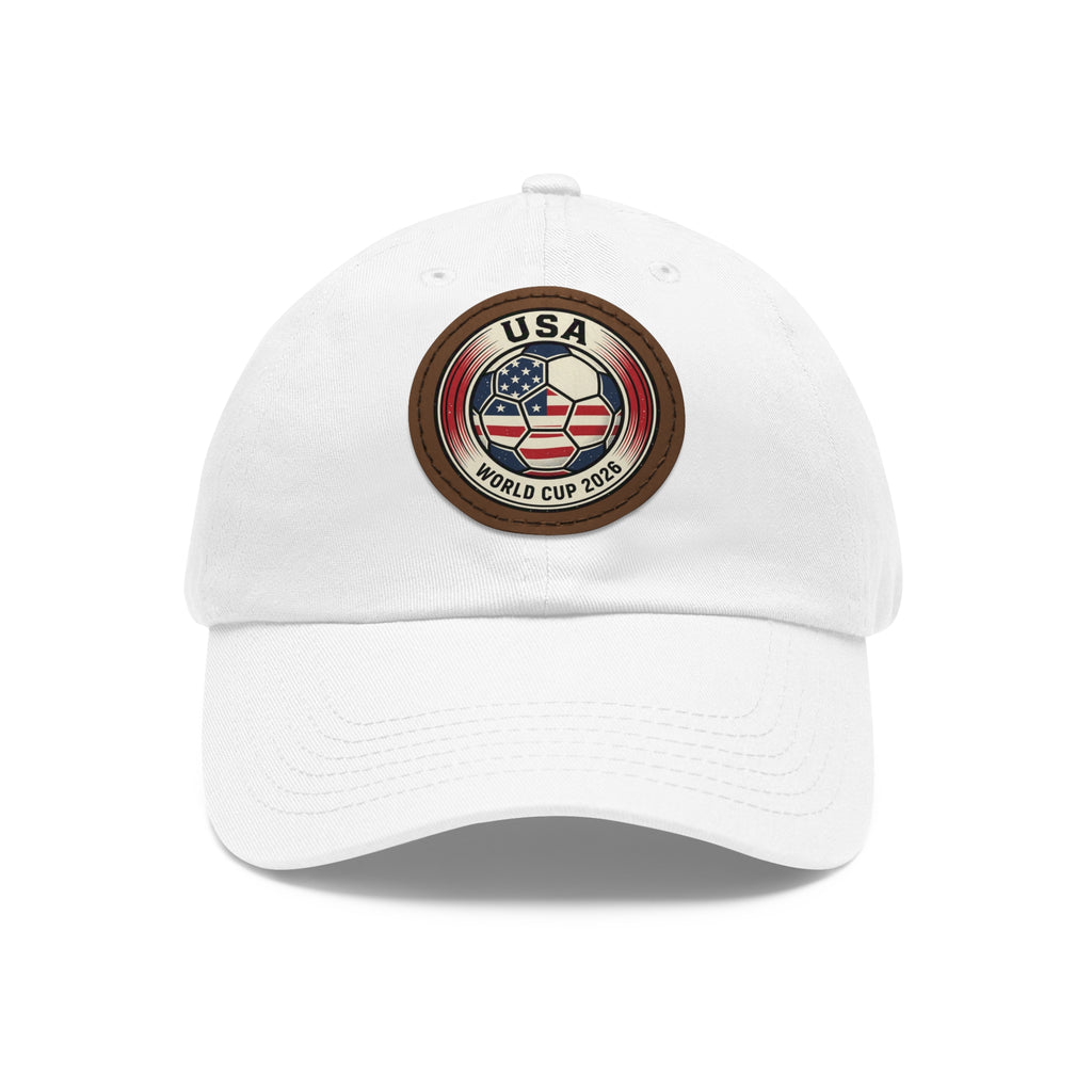 USA World Cup 2026 Leather Patch Dad Hat
