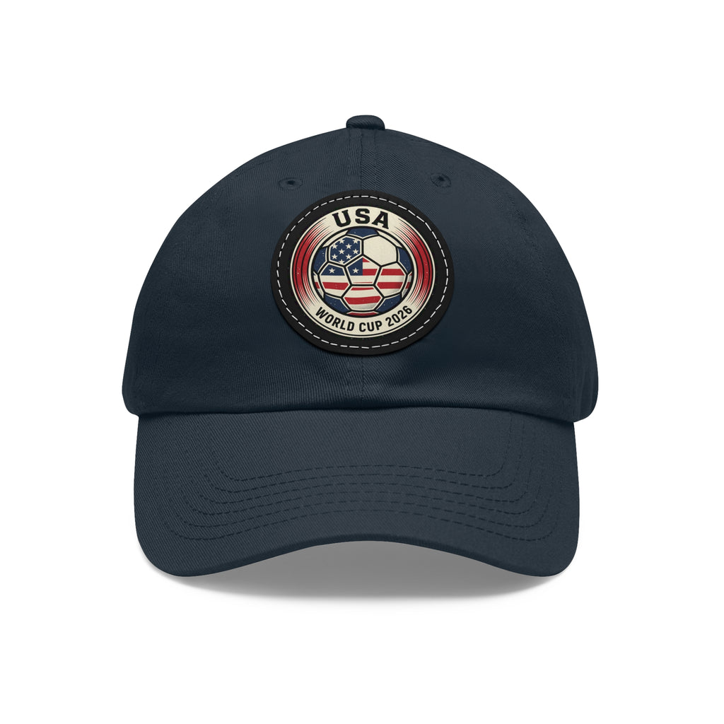 USA World Cup 2026 Leather Patch Dad Hat